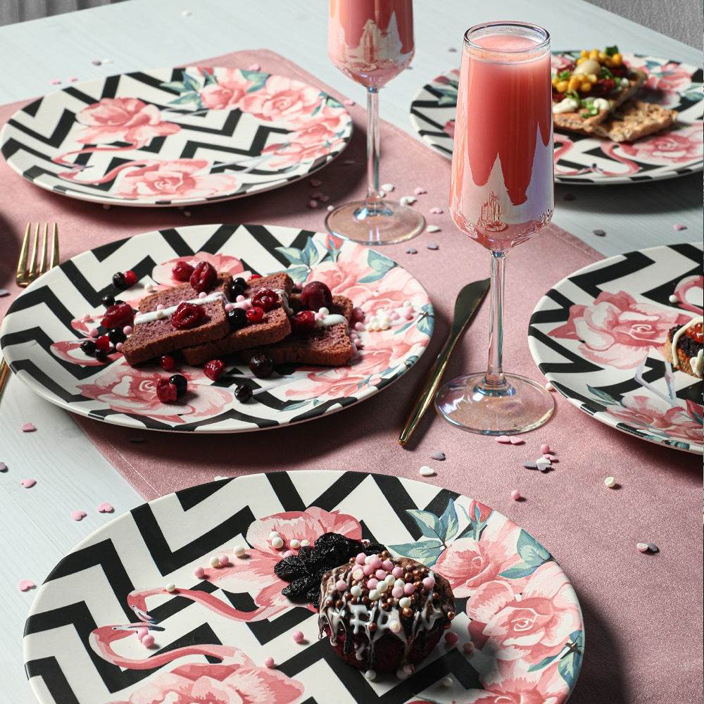 Keraart Flamingo Servis Tabağı 26 Cm 6 Adet - 18309