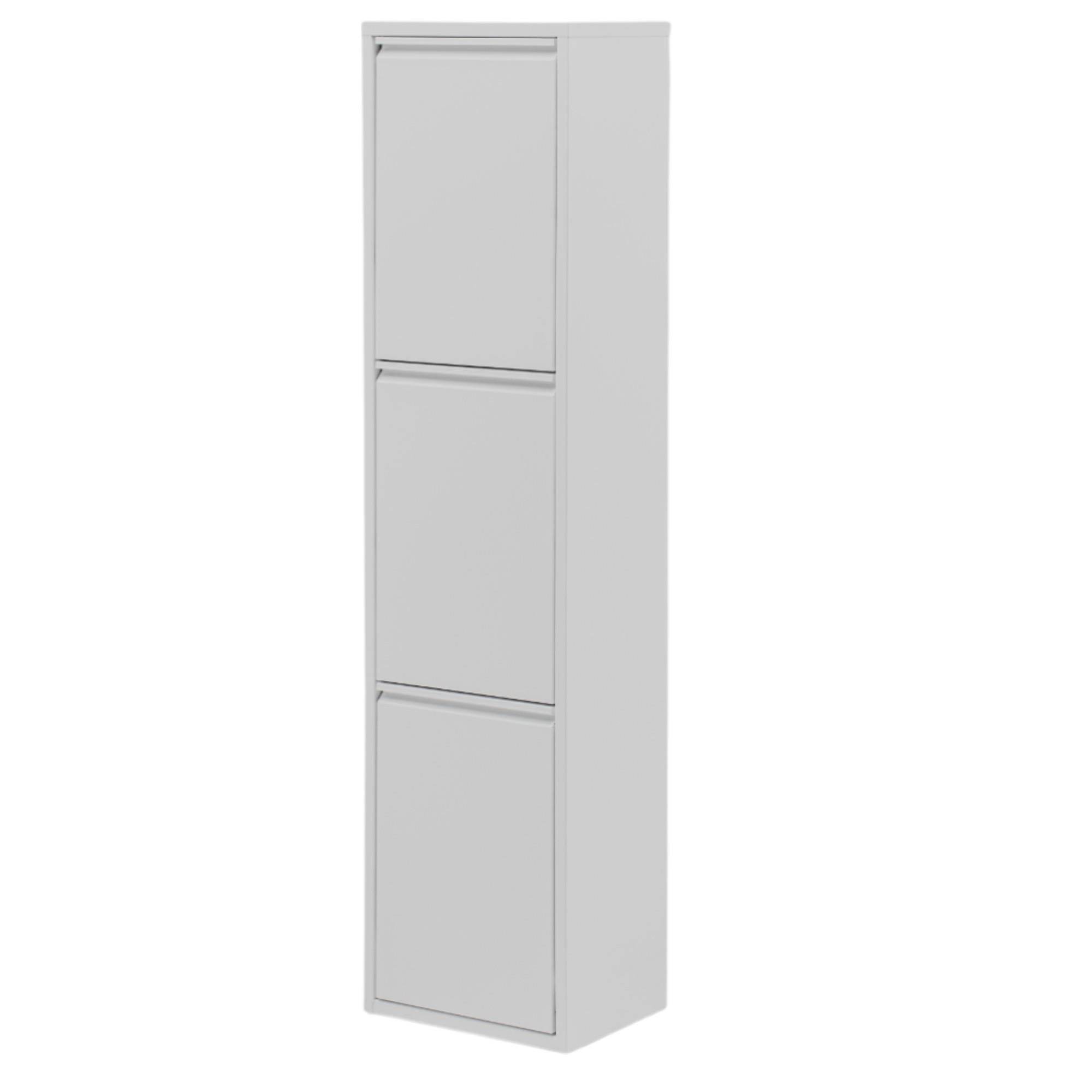 FlexBox 3 Kapaklı Çok Amaçlı Banyo Dolabı | 3 Bölmeli Kirli Sepeti