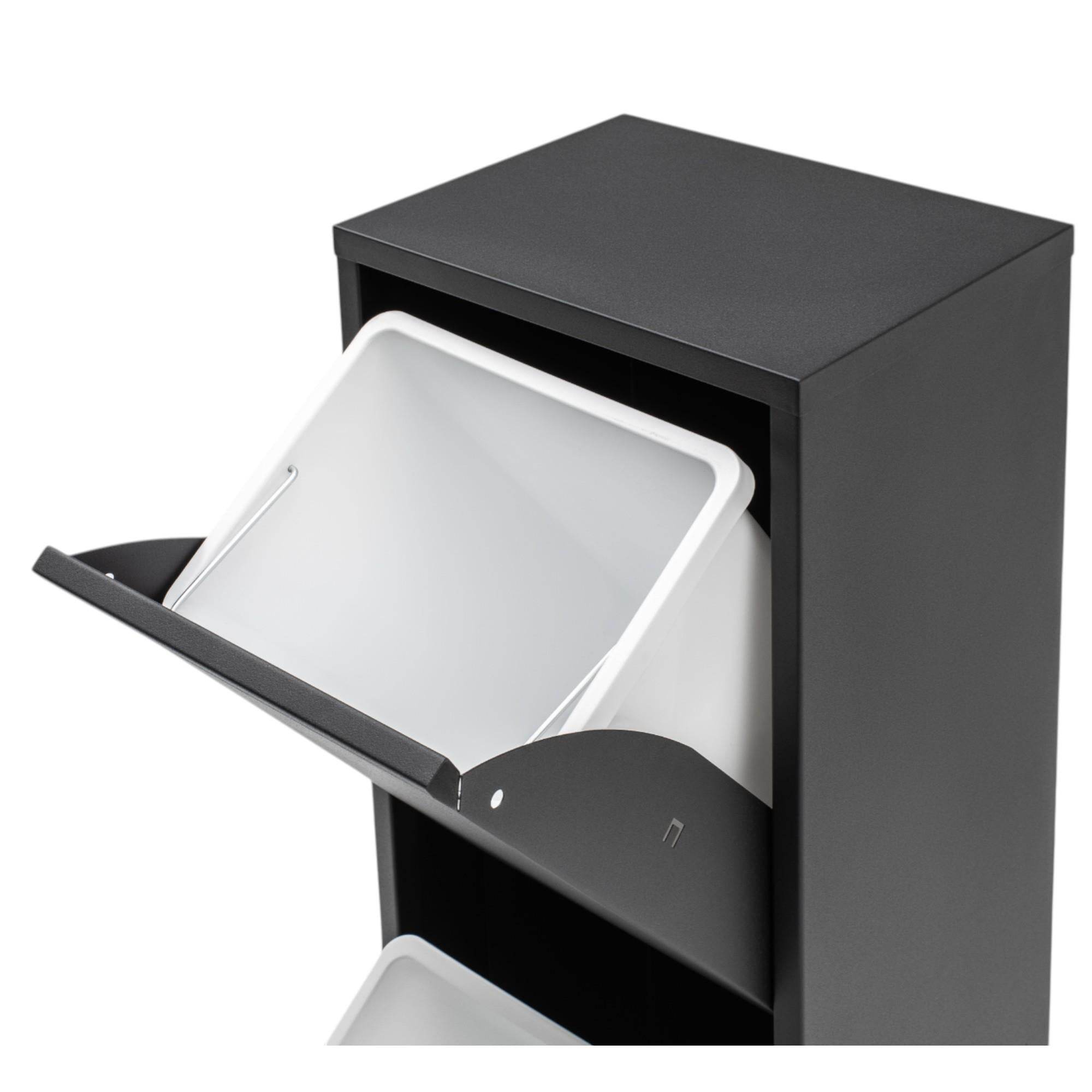 FlexBox 2 Kapaklı Çok Amaçlı Mutfak Dolabı | 2 Bölmeli Çöp Kovası