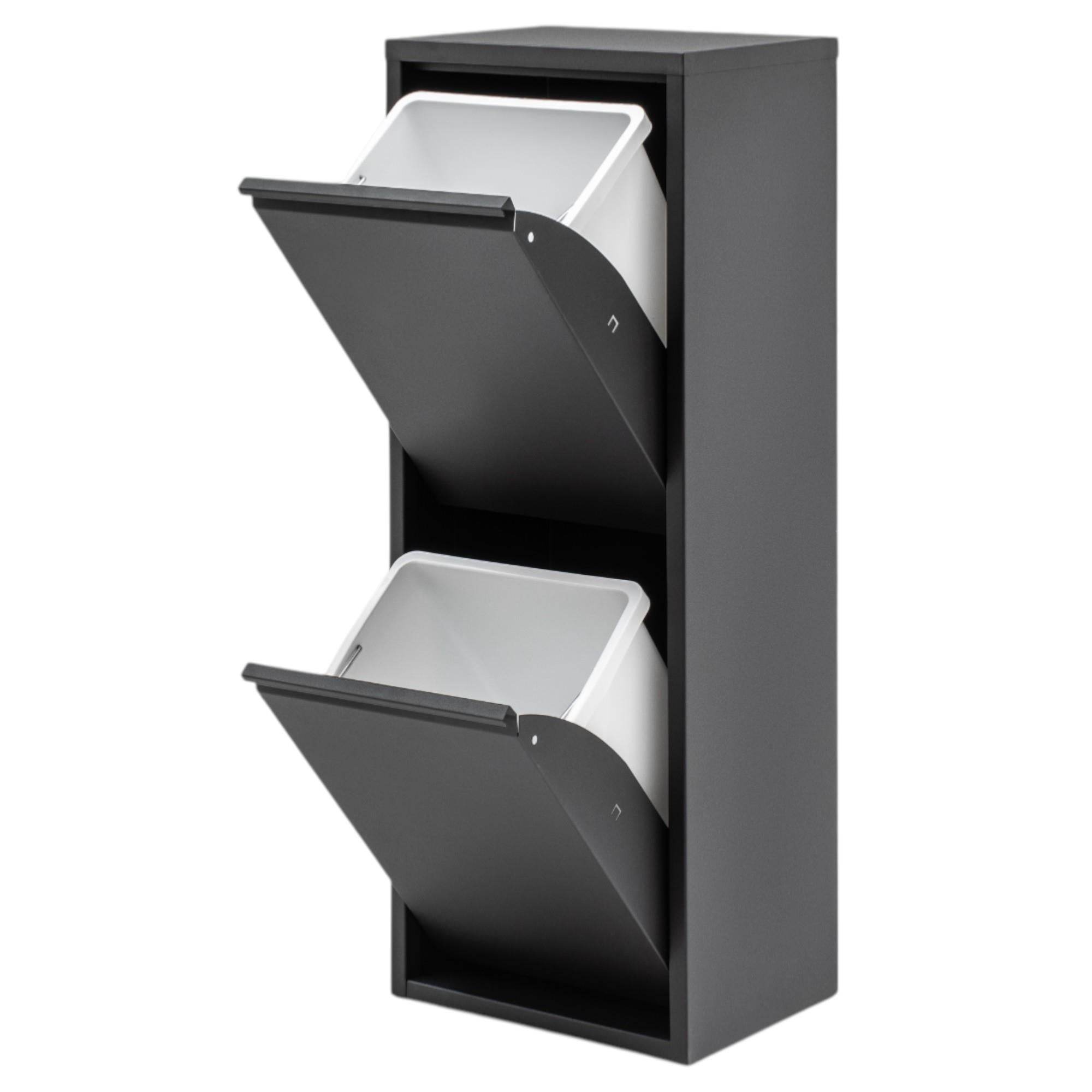 FlexBox 2 Kapaklı Çok Amaçlı Mutfak Dolabı | 2 Bölmeli Çöp Kovası