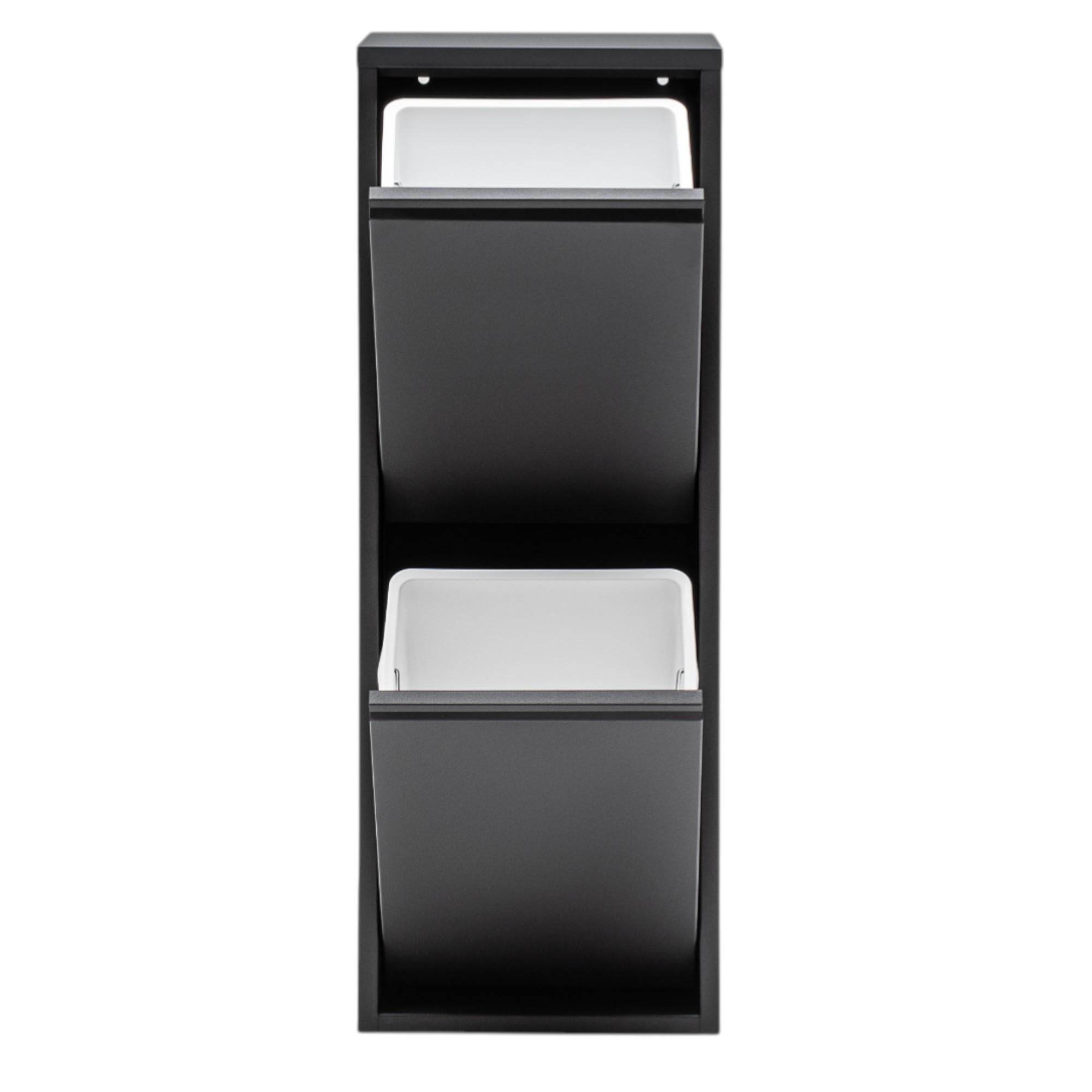 FlexBox 2 Kapaklı Çok Amaçlı Mutfak Dolabı | 2 Bölmeli Çöp Kovası