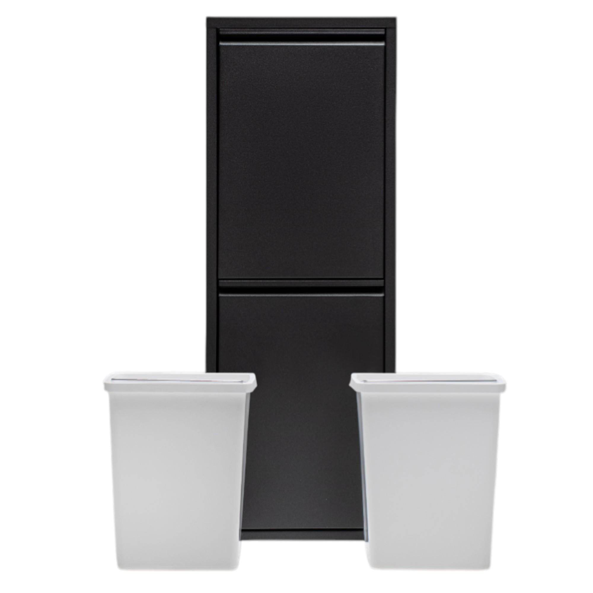 FlexBox 2 Kapaklı Çok Amaçlı Mutfak Dolabı | 2 Bölmeli Çöp Kovası