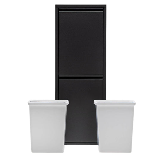 FlexBox 2 Kapaklı Çok Amaçlı Mutfak Dolabı | 2 Bölmeli Çöp Kovası