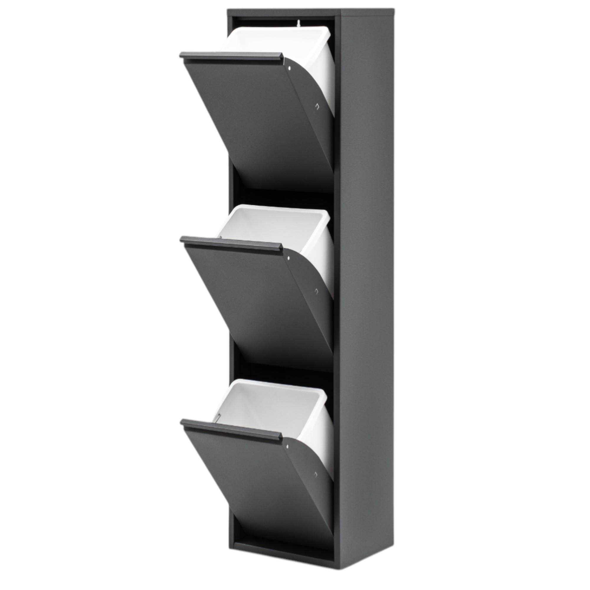 FlexBox 3 Kapaklı Çok Amaçlı Dolap | 3 Bölmeli Erzak Dolabı