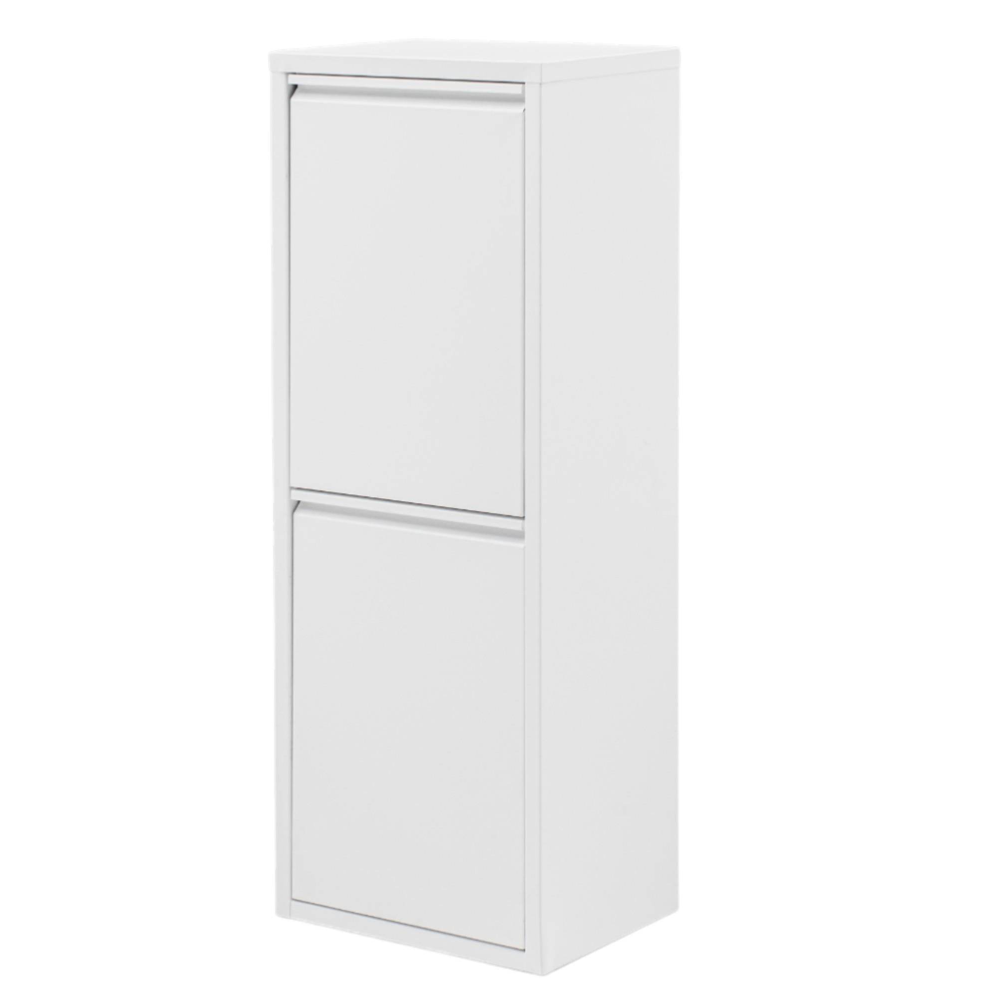 FlexBox 2 Kapaklı Çok Amaçlı Banyo Dolabı | 2 Bölmeli Kirli Sepeti