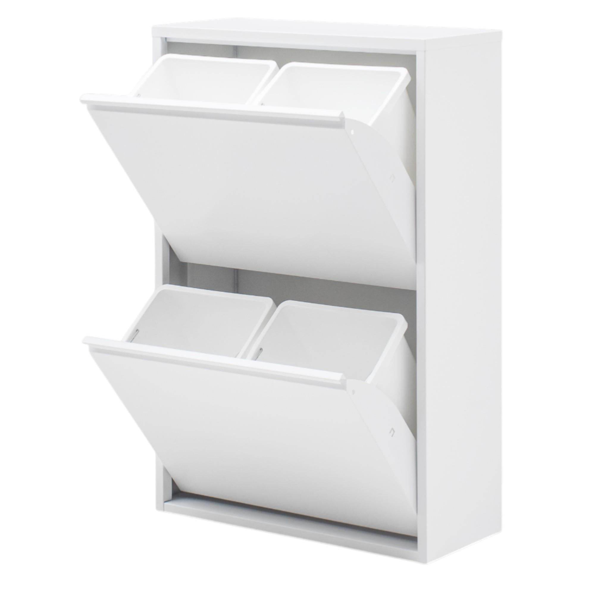 FlexBox 4 Bölmeli Çok Amaçlı Dolap | 2 Kapaklı Erzak Dolabı