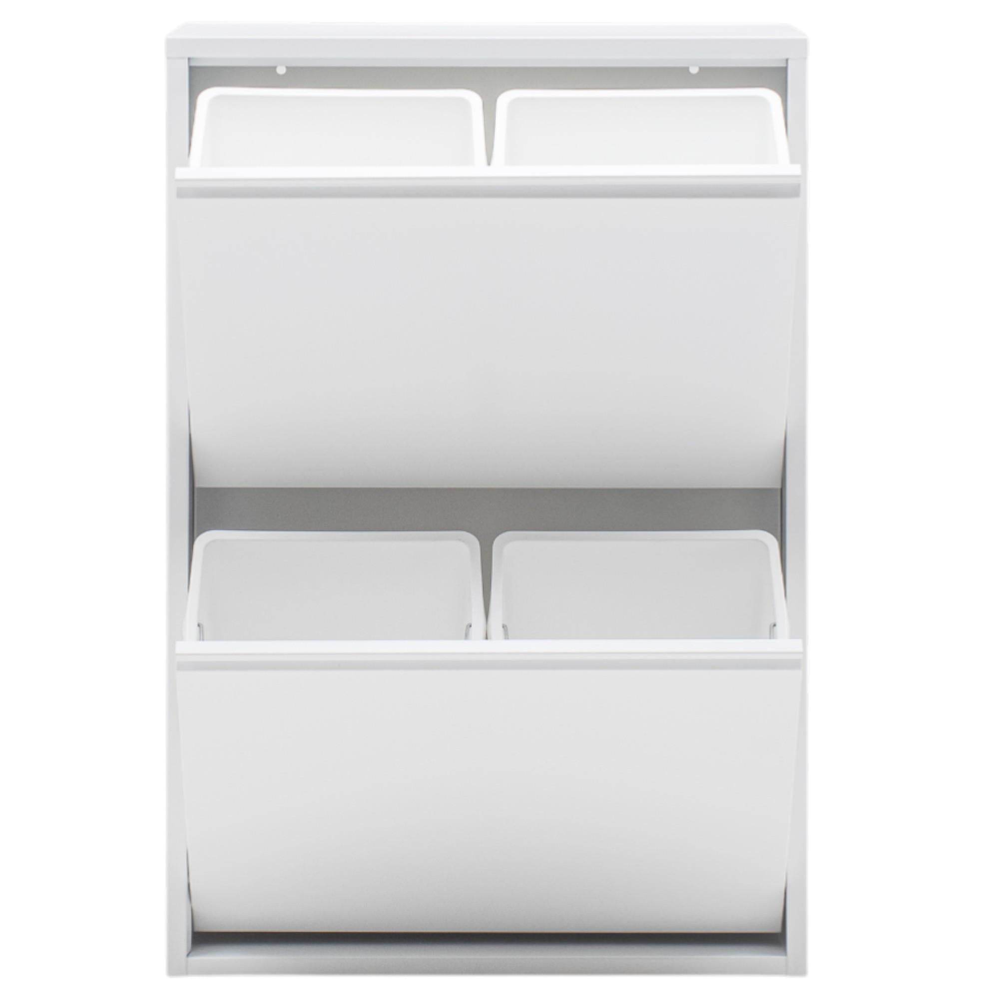 FlexBox 4 Bölmeli Çok Amaçlı Dolap | 2 Kapaklı Erzak Dolabı