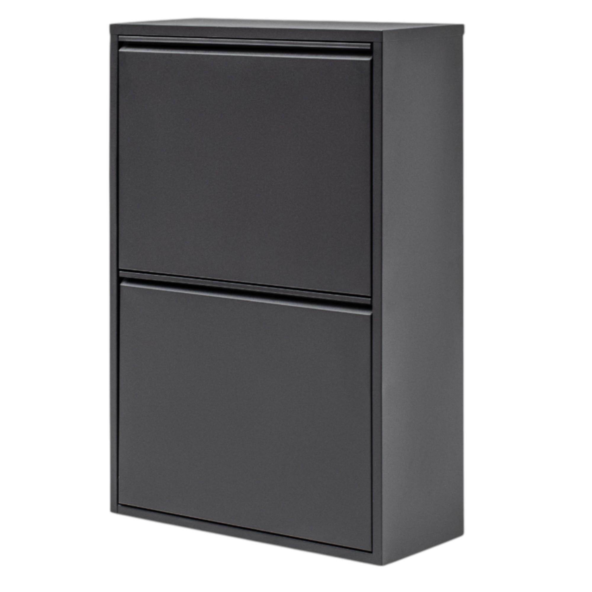 FlexBox 4 Bölmeli Çok Amaçlı Banyo Dolabı | 2 Kapaklı Kirli Sepeti