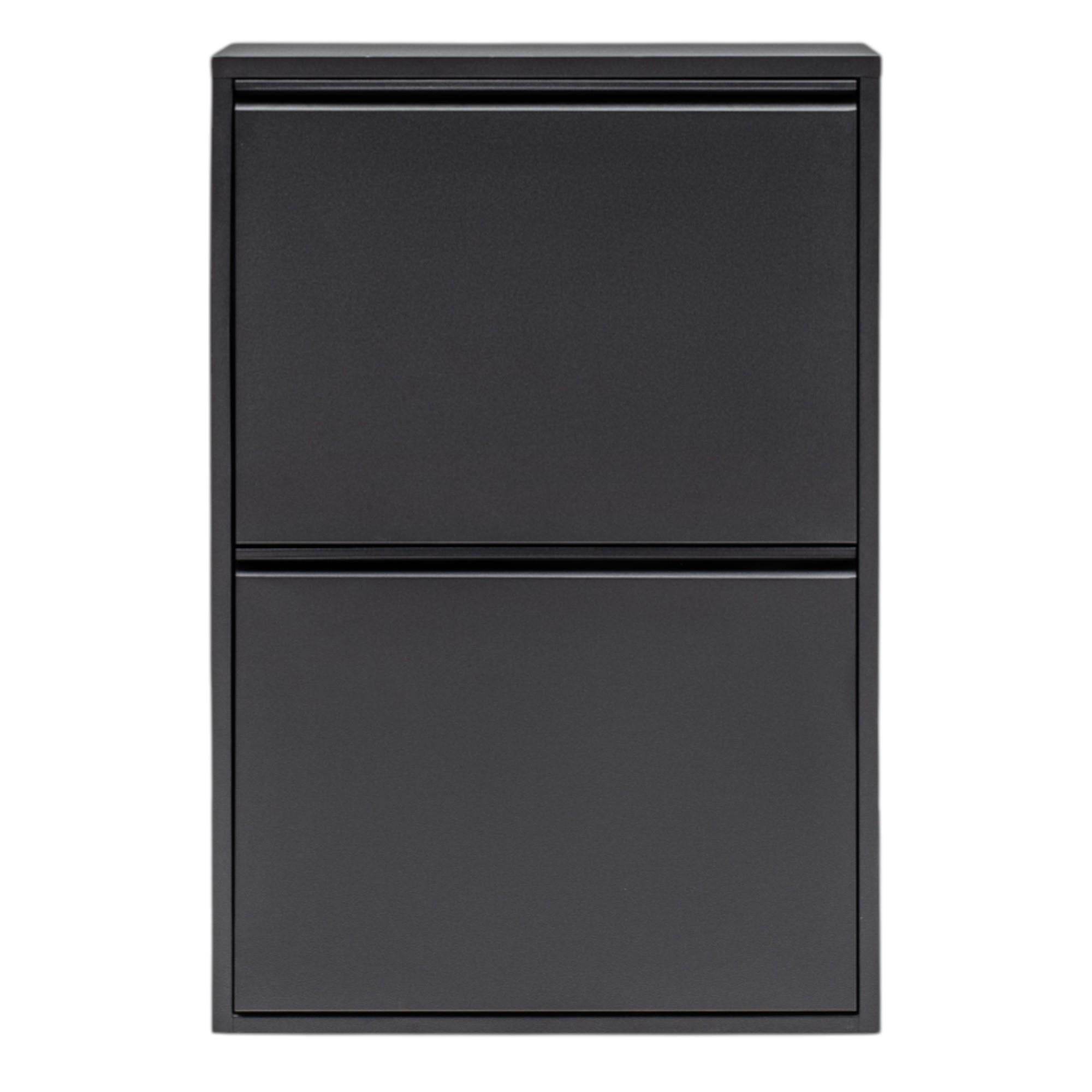 FlexBox 4 Bölmeli Çok Amaçlı Banyo Dolabı | 2 Kapaklı Kirli Sepeti