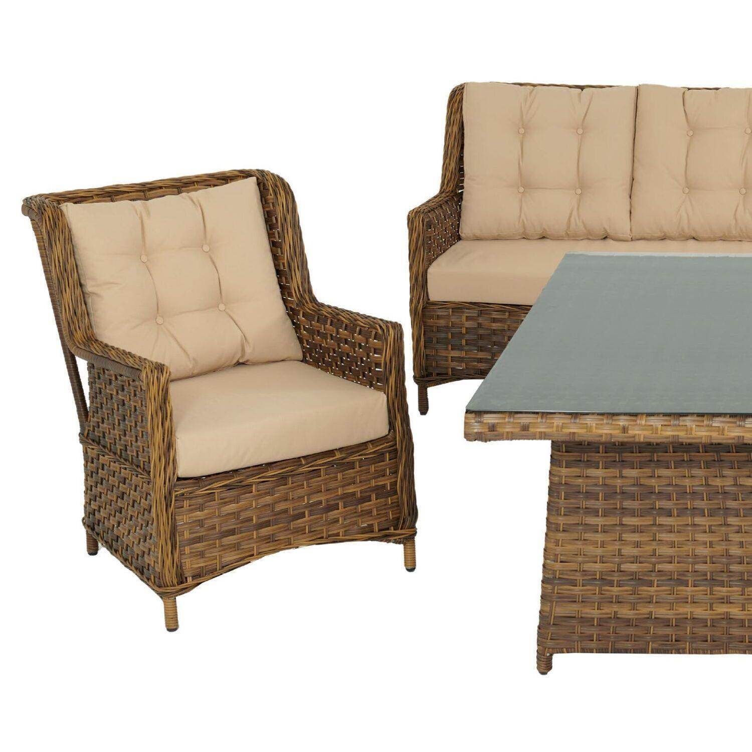 Flexy Baretta Üçlü Bahçe Mobilya Takımı | 679 | Rehome