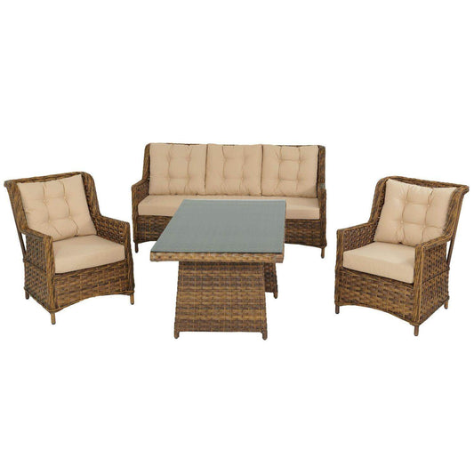 Flexy Baretta Üçlü Bahçe Mobilya Takımı | 679 | Rehome