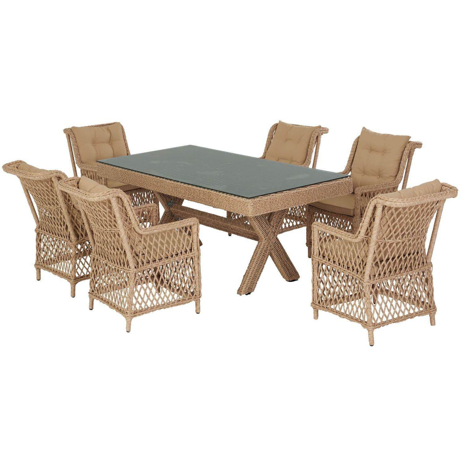 Flexy Roza Rio 100x200 Masalı Bahçe Mobilya Takımı | 147 | Rehome