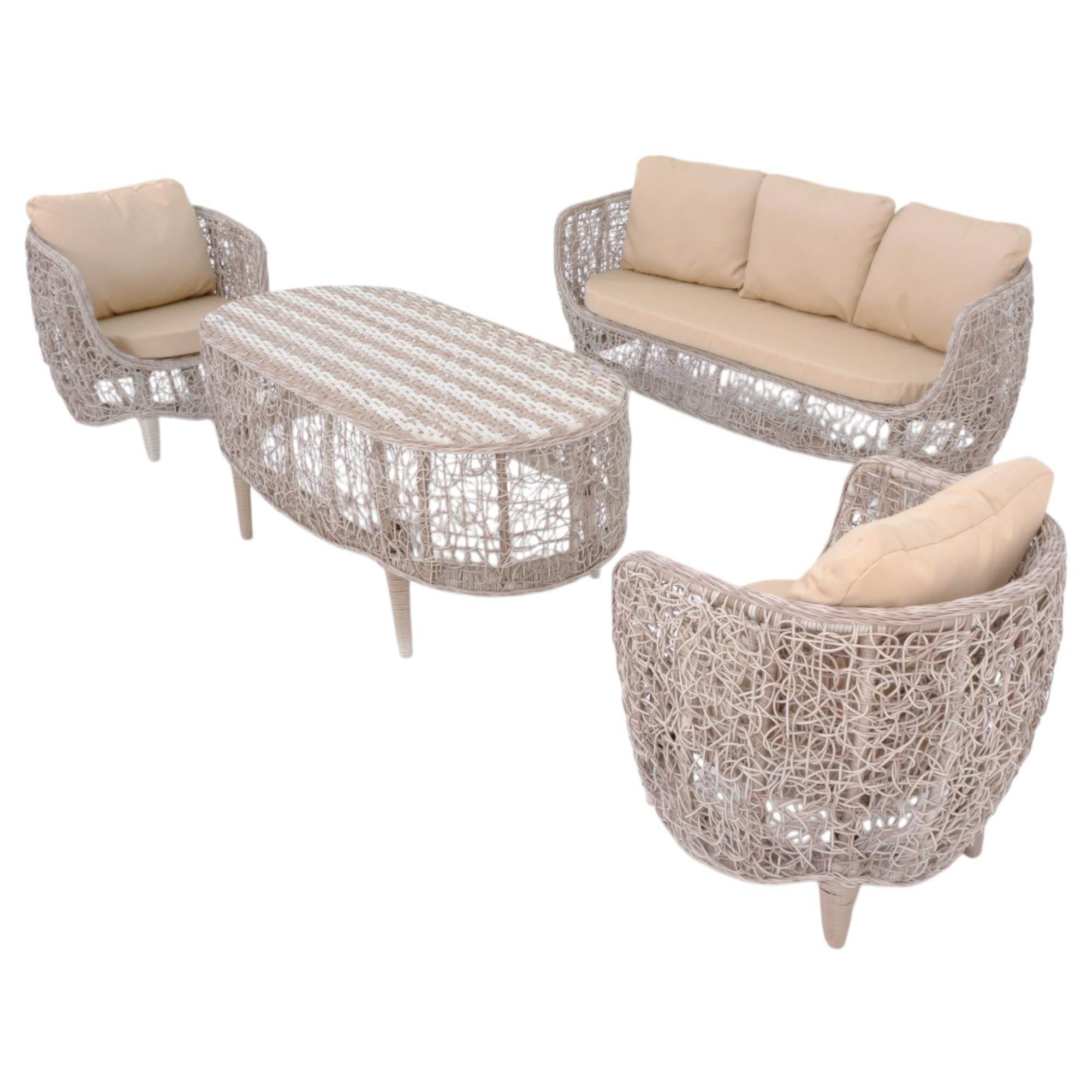 Zenda | 3+1+1+Sehpalı Bahçe Balkon Oturma Takımı