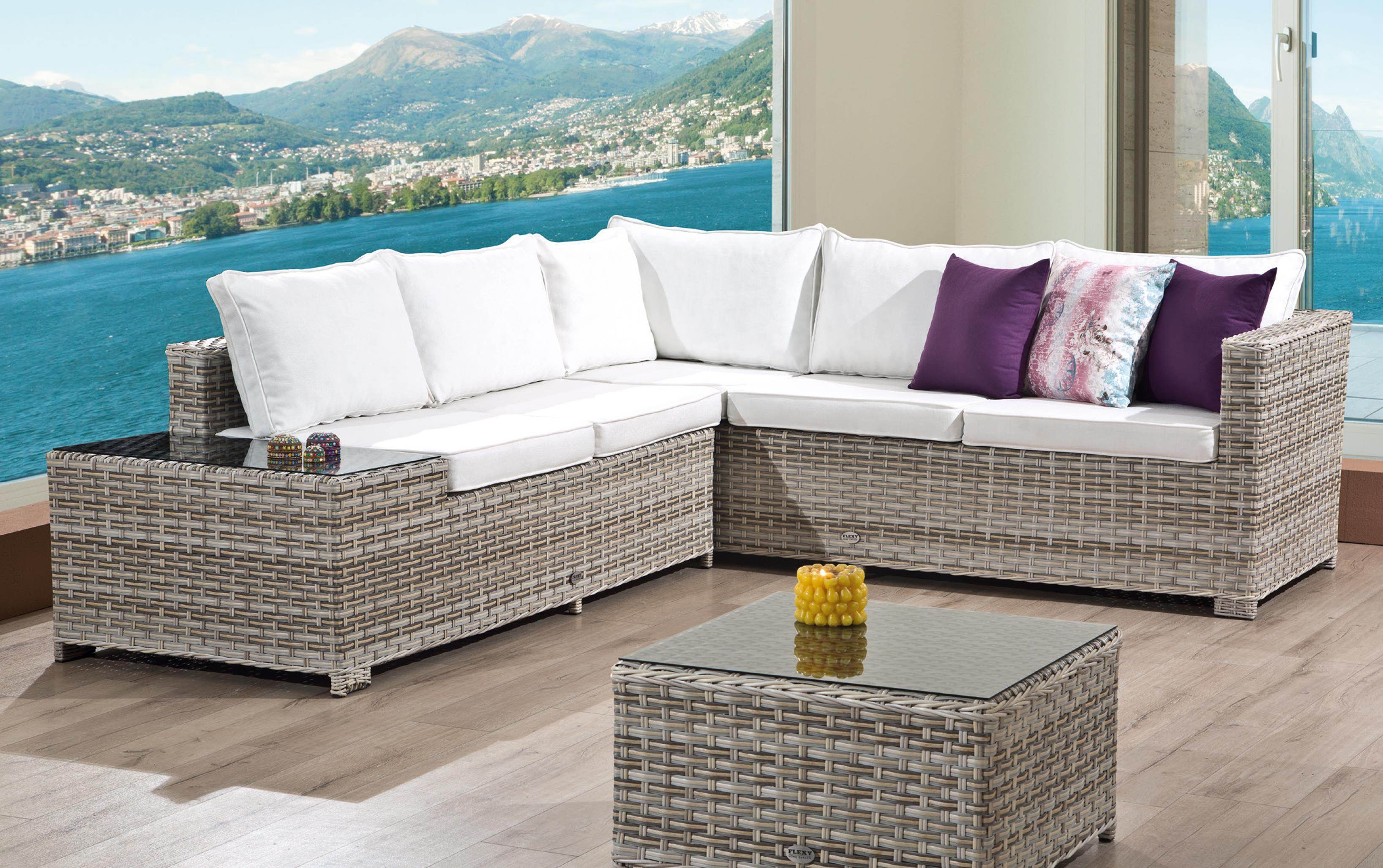 Flexy Zen Bahçe Köşe Mobilya Takımı | Rattan Bahçe Mobilyası | 316