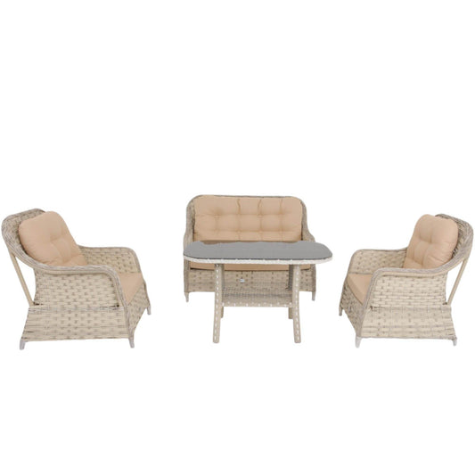 Force Rattan Bahçe Oturma Grubu 861 | Rehome