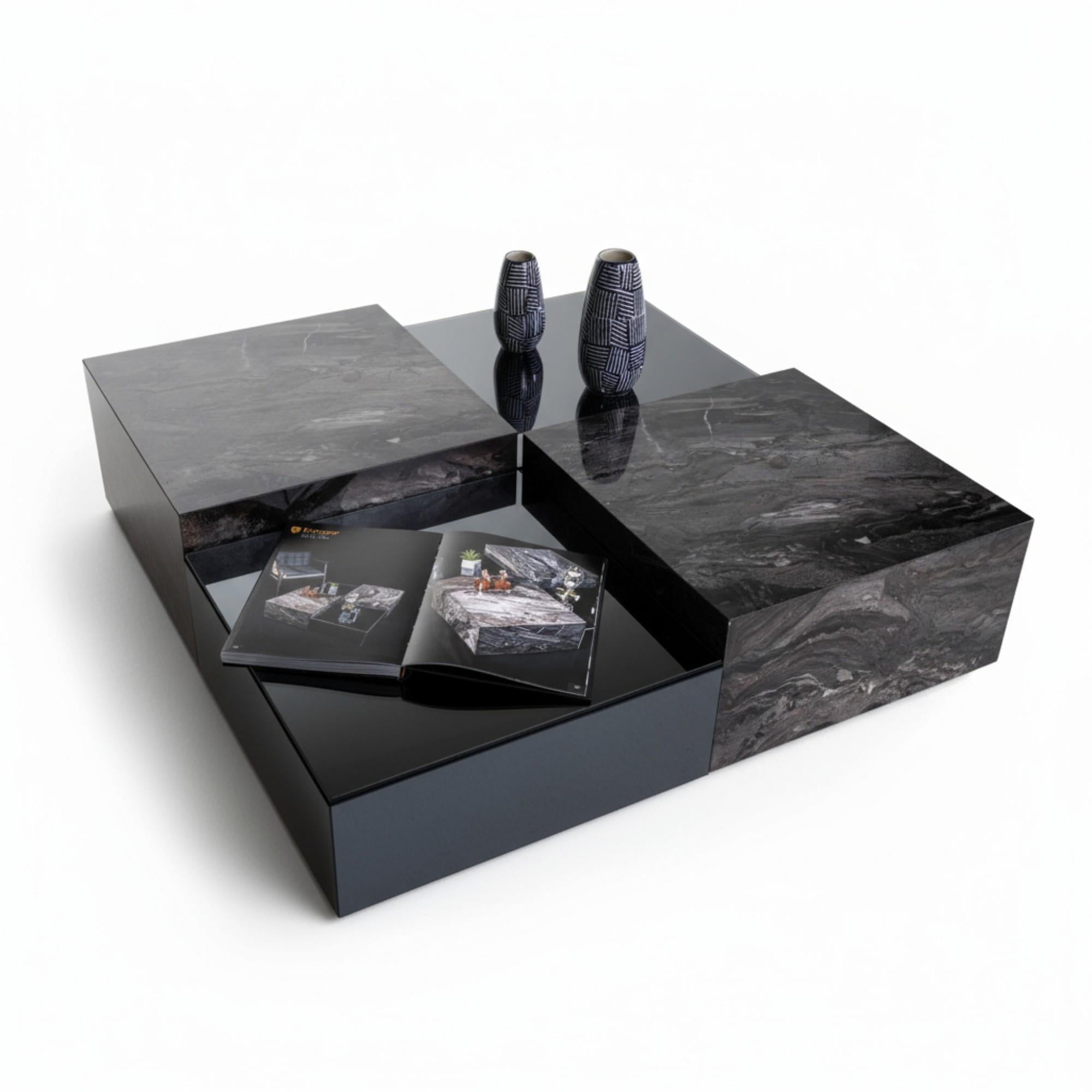 Forever Orta Sehpa | Salon Sehpası | Mermer Sehpa | Cam Sehpa