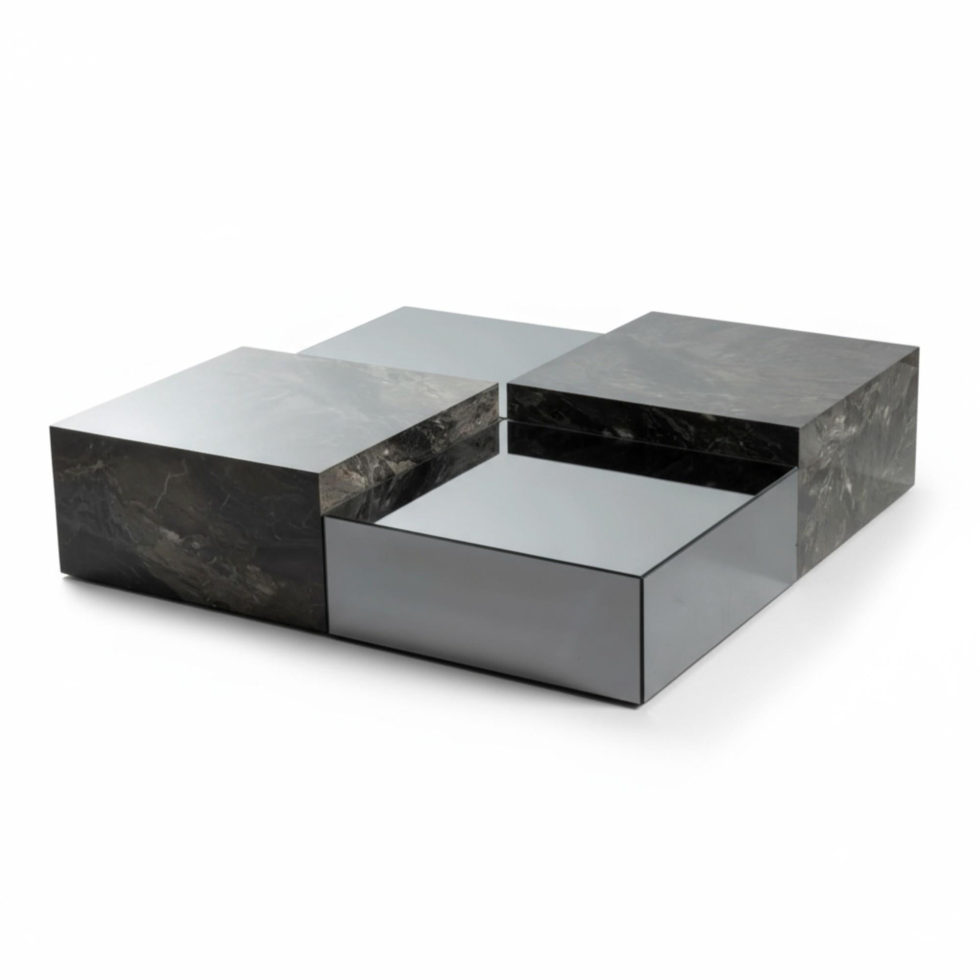 Forever Orta Sehpa | Salon Sehpası | Mermer Sehpa | Cam Sehpa