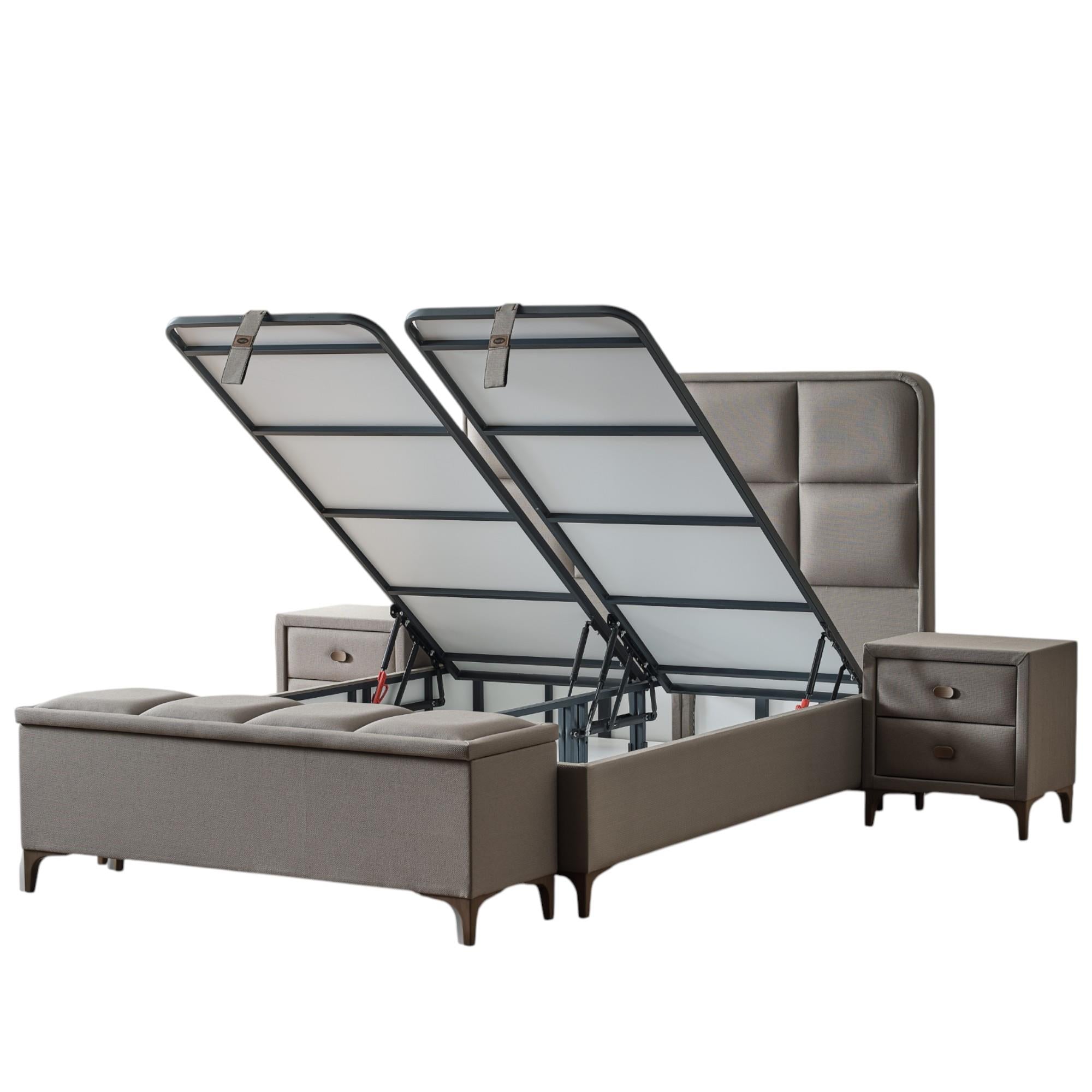 Fumat Baza Başlık Yatak Seti | Herkül Yay Teknolojili Yatak Takımı