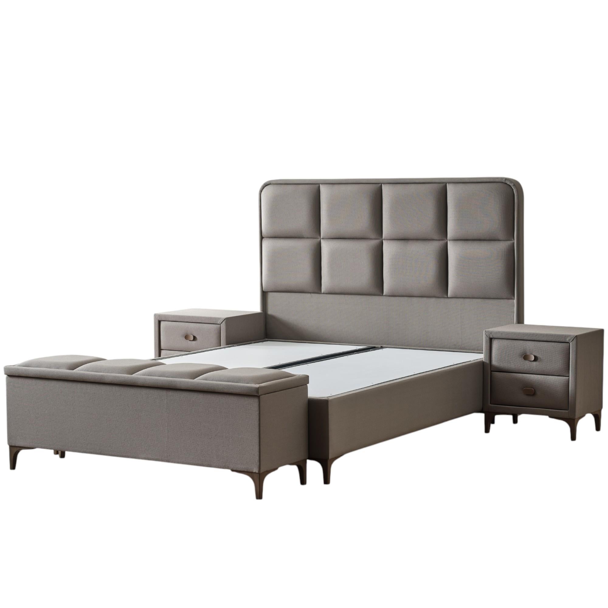 Fumat Baza Başlık Yatak Seti | Herkül Yay Teknolojili Yatak Takımı