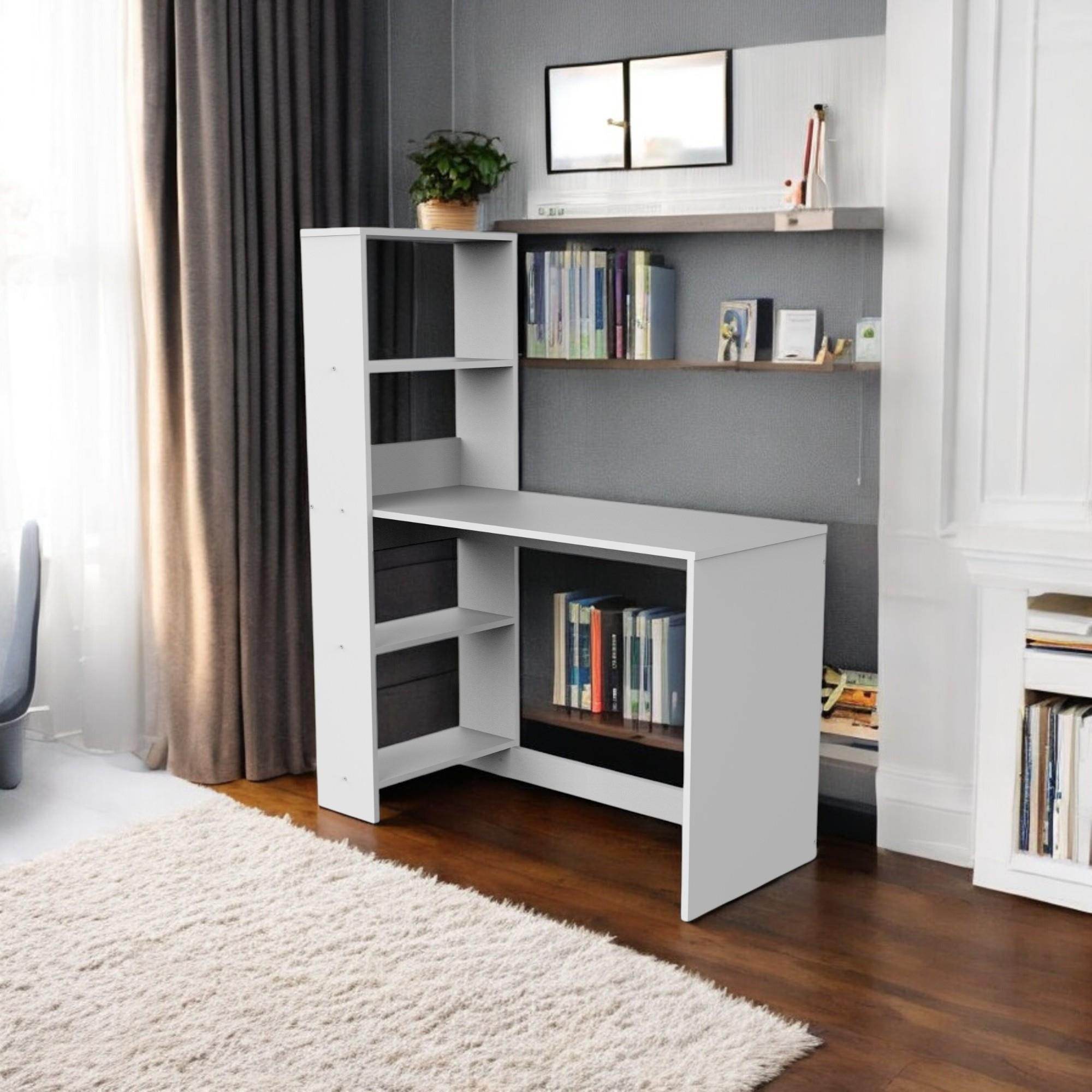 Fusion Kitaplıklı Çalışma Masası | Balfa Ofis Masası | 110x50x136