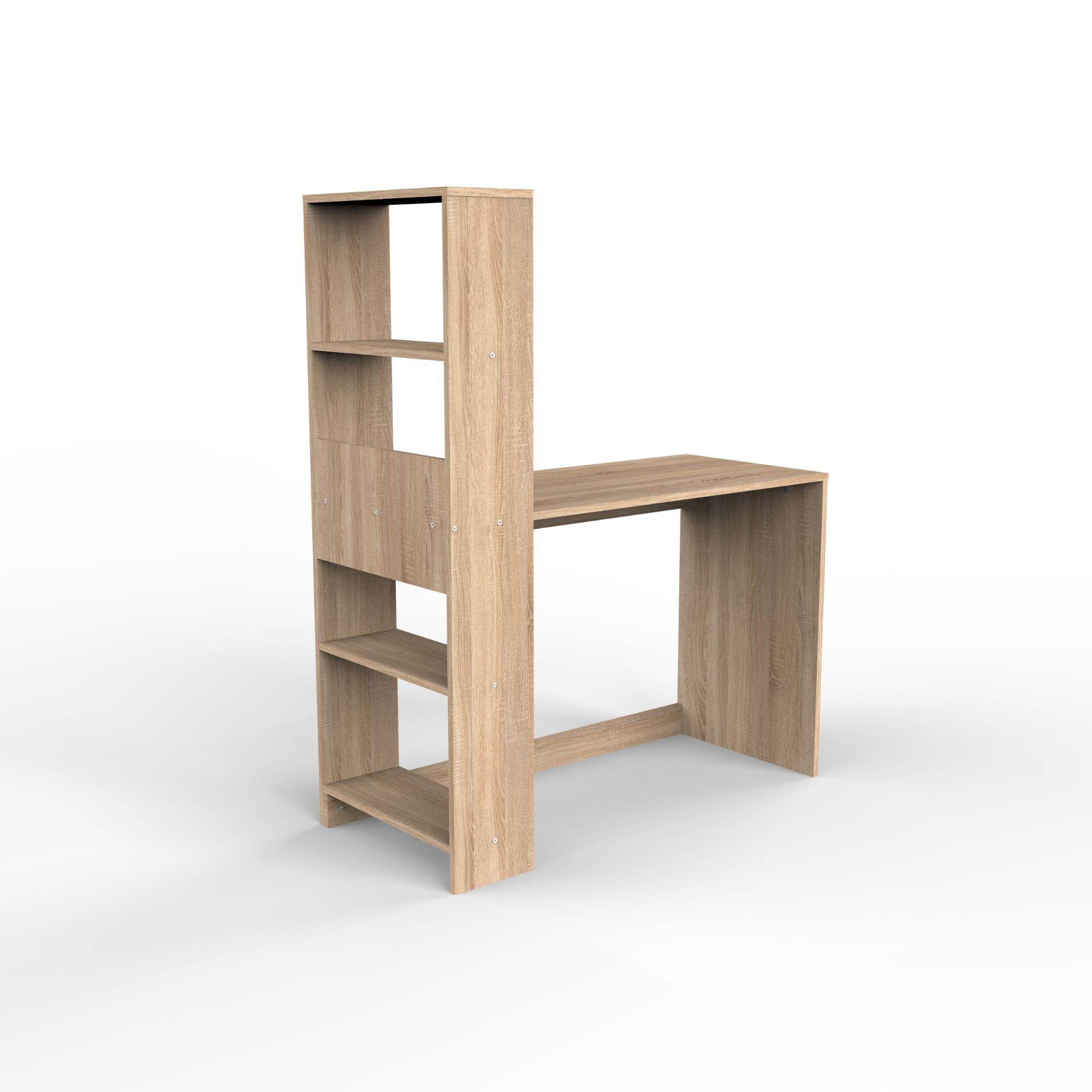 Fusion Kitaplıklı Çalışma Masası | Balfa Ofis Masası | 110x50x136