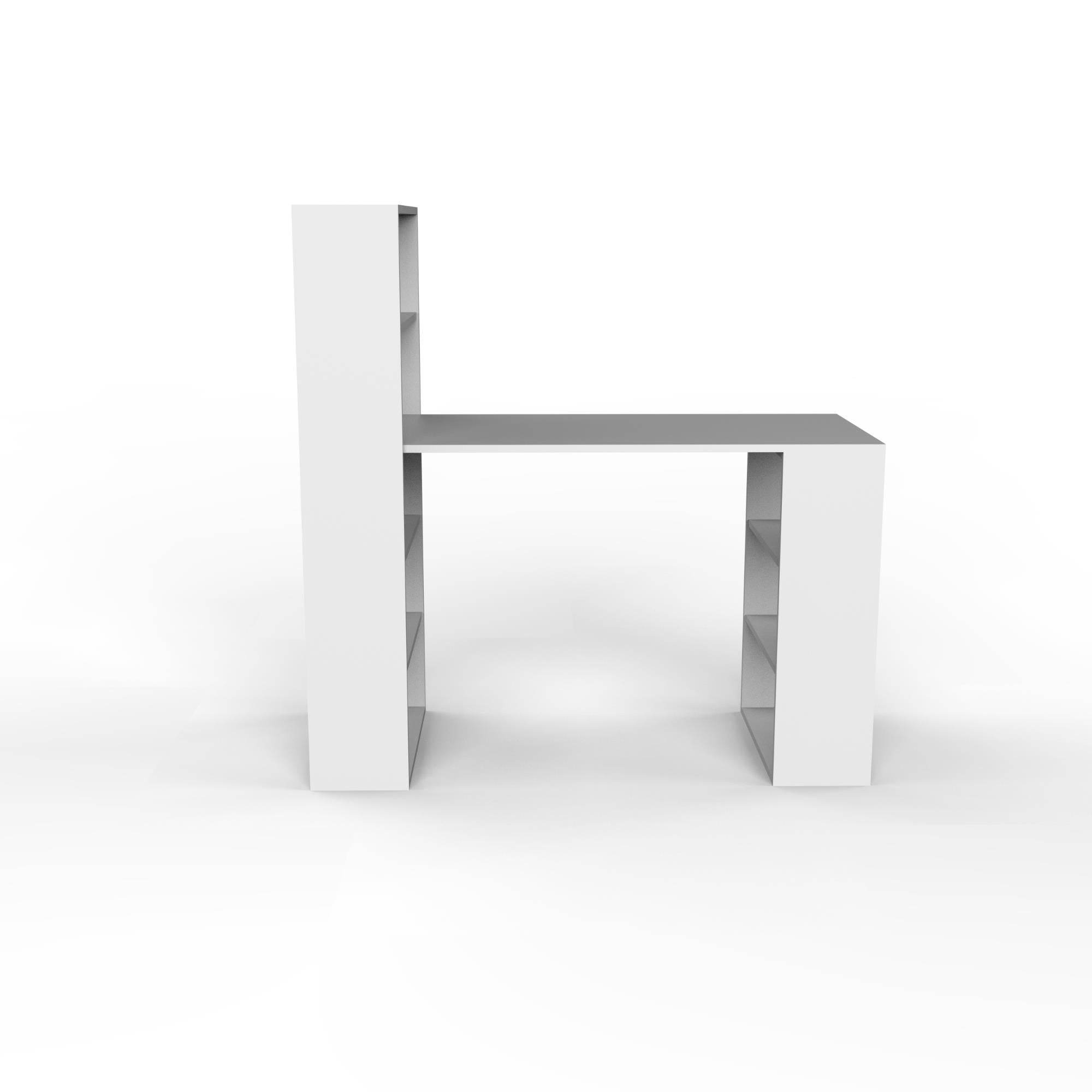 Fusion XL Kitaplıklı Çalışma Masası | Balfa Masalı Kitaplık | 120x55x122