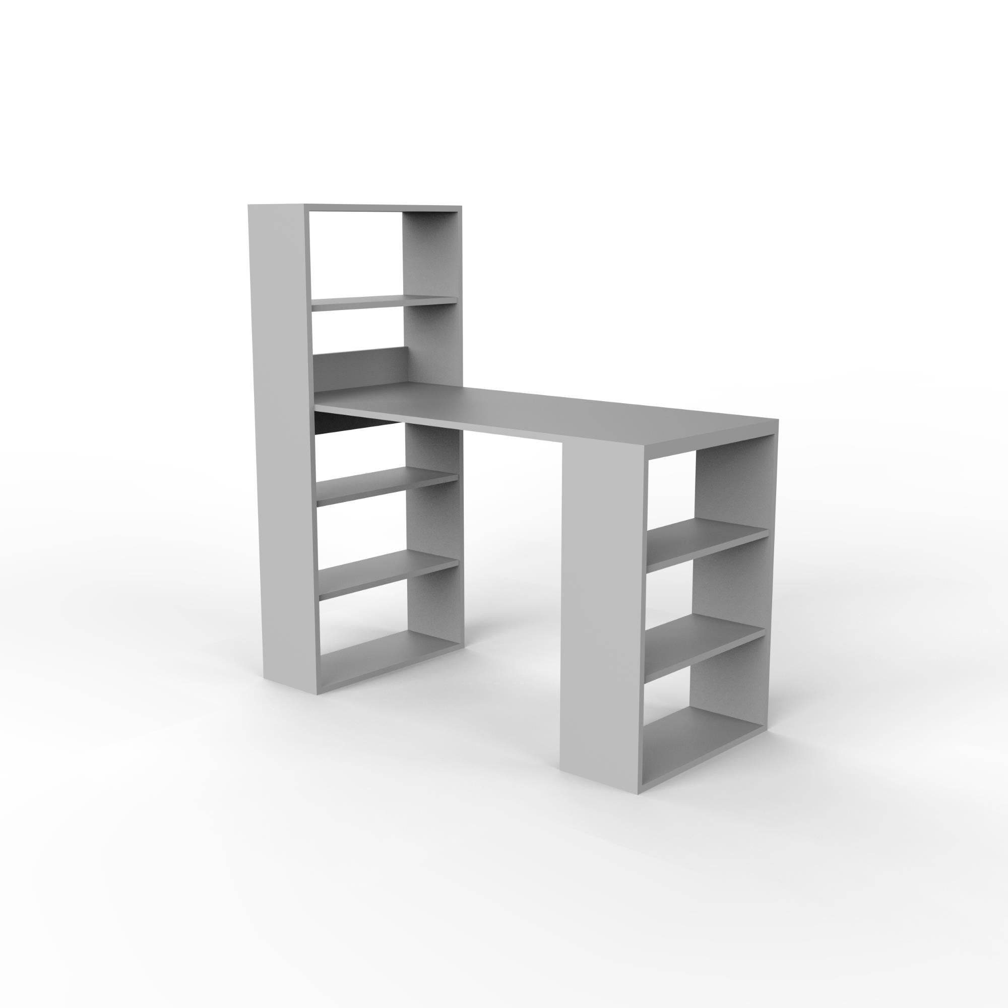 Fusion XL Kitaplıklı Çalışma Masası | Balfa Masalı Kitaplık | 120x55x122