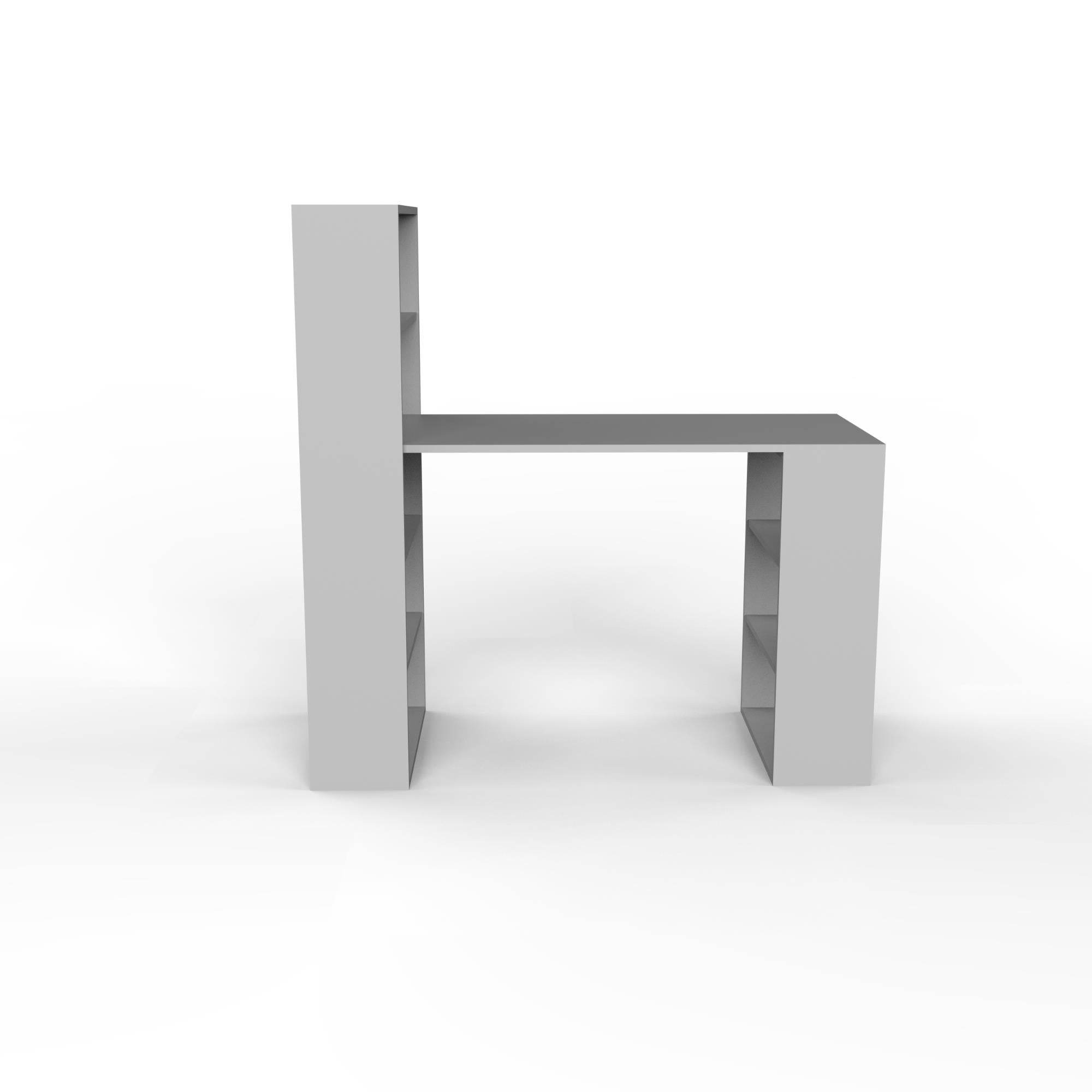 Fusion XL Kitaplıklı Çalışma Masası | Balfa Masalı Kitaplık | 120x55x122