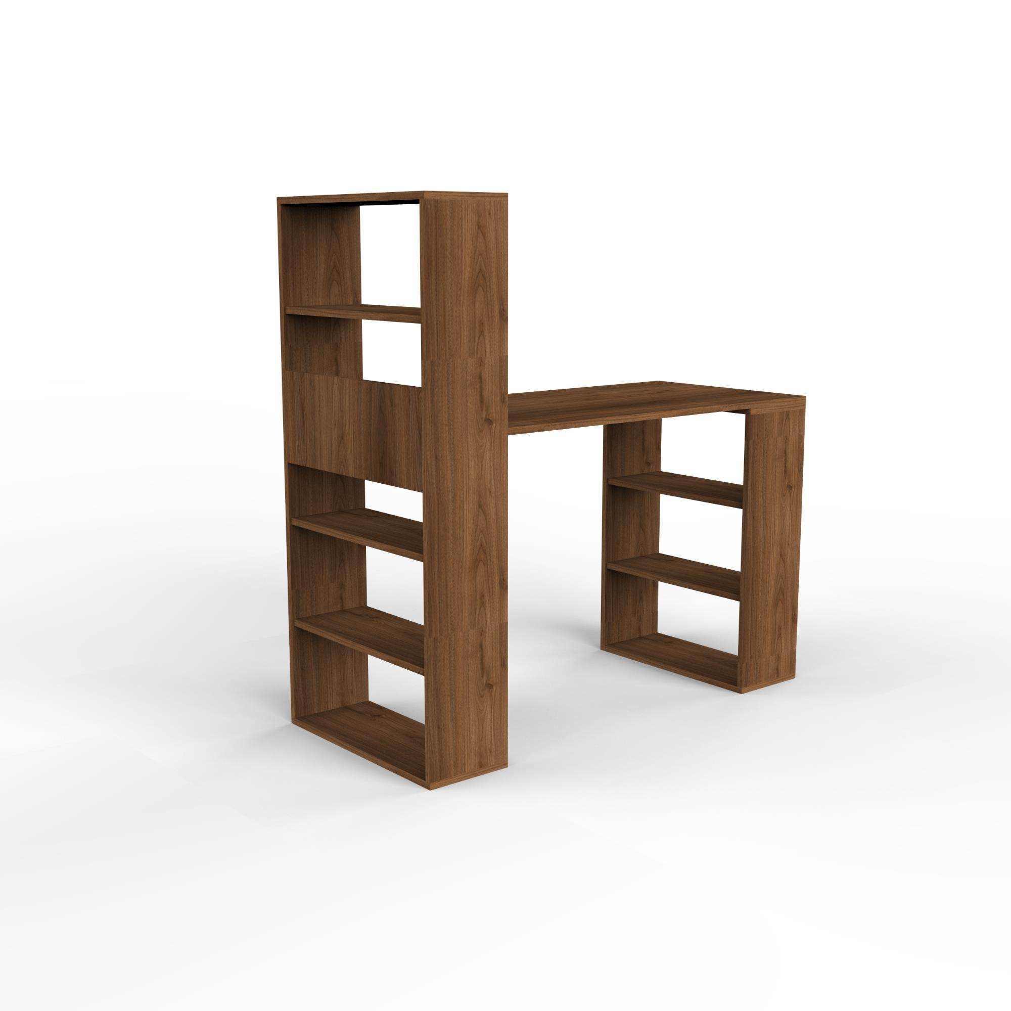 Fusion XL Kitaplıklı Çalışma Masası | Balfa Masalı Kitaplık | 120x55x122