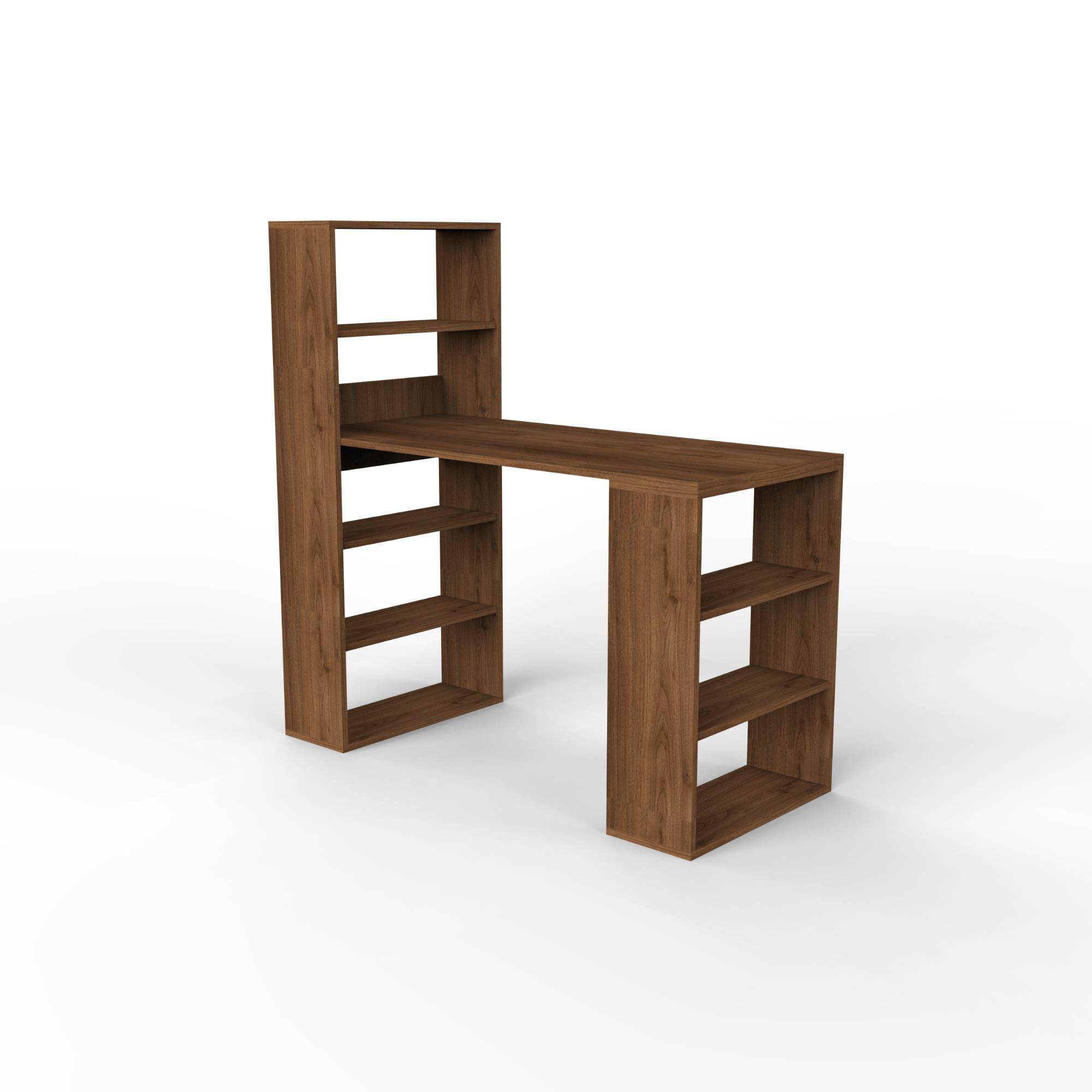 Fusion XL Kitaplıklı Çalışma Masası | Balfa Masalı Kitaplık | 120x55x122