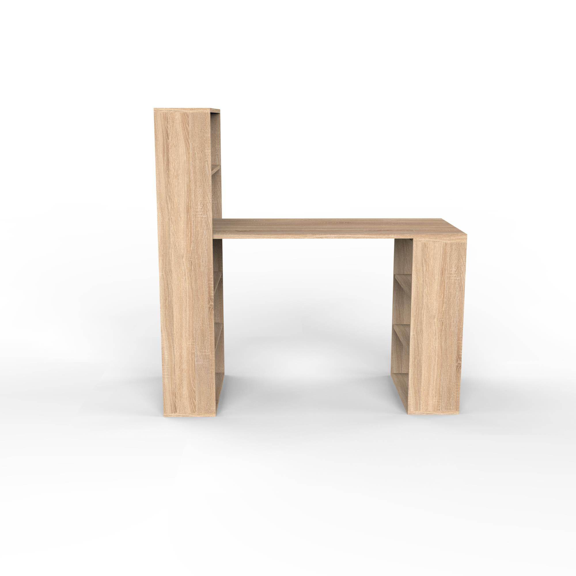 Fusion XL Kitaplıklı Çalışma Masası | Balfa Masalı Kitaplık | 120x55x122