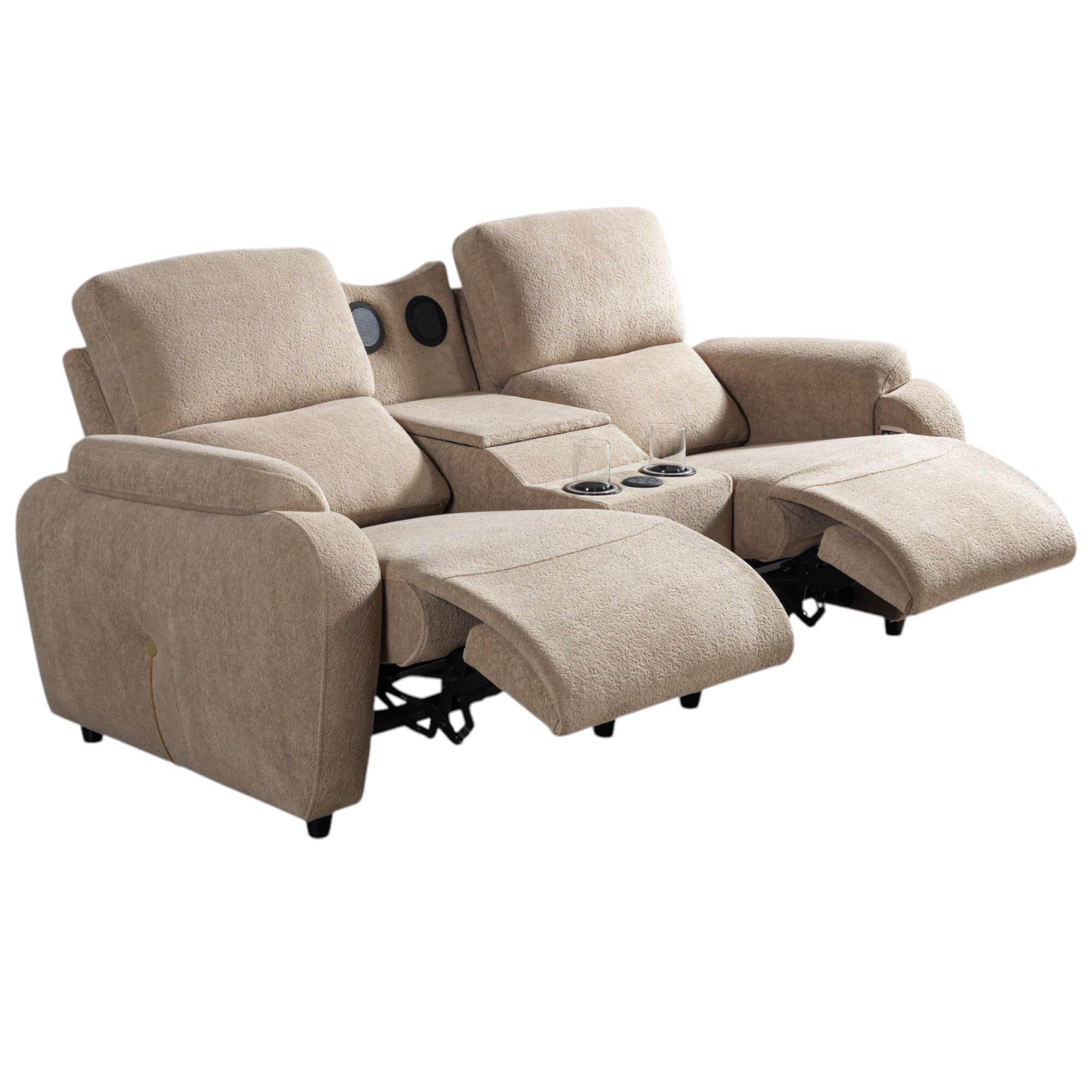 Golden İkili Sinema Koltuğu | Rehome İkili Sevgili Koltuğu