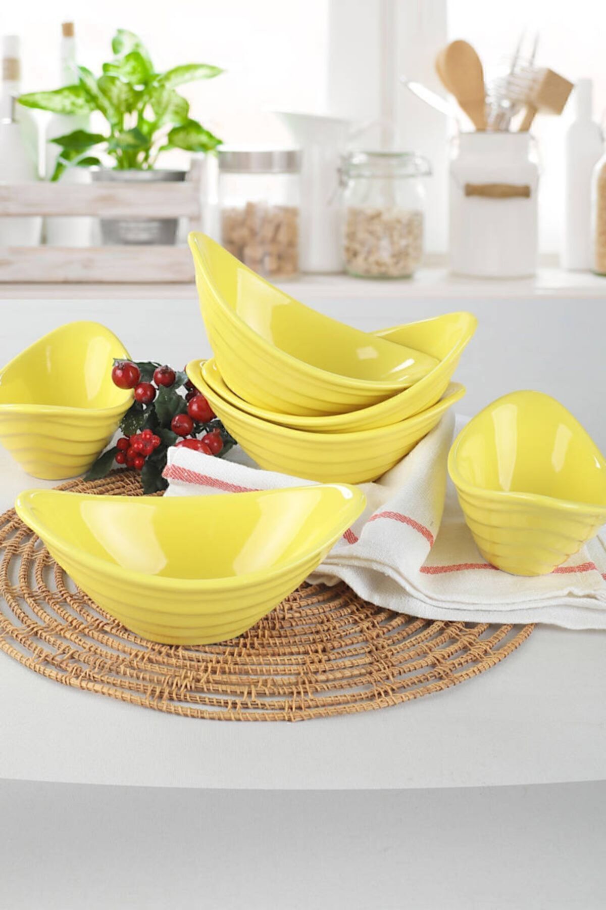 Gondol Sarı Çerezlik 16 Cm 6 Adet - 100