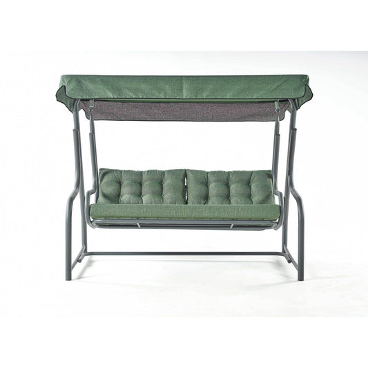 Gondol | Üç Kişilik Metal Salıncak | Yeşil | Rehome