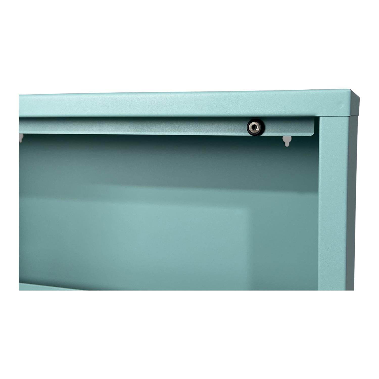 3 Raflı Metal Ayakkabılık | Turkuaz | Metal Ayakkabı Dolabı | Rehome