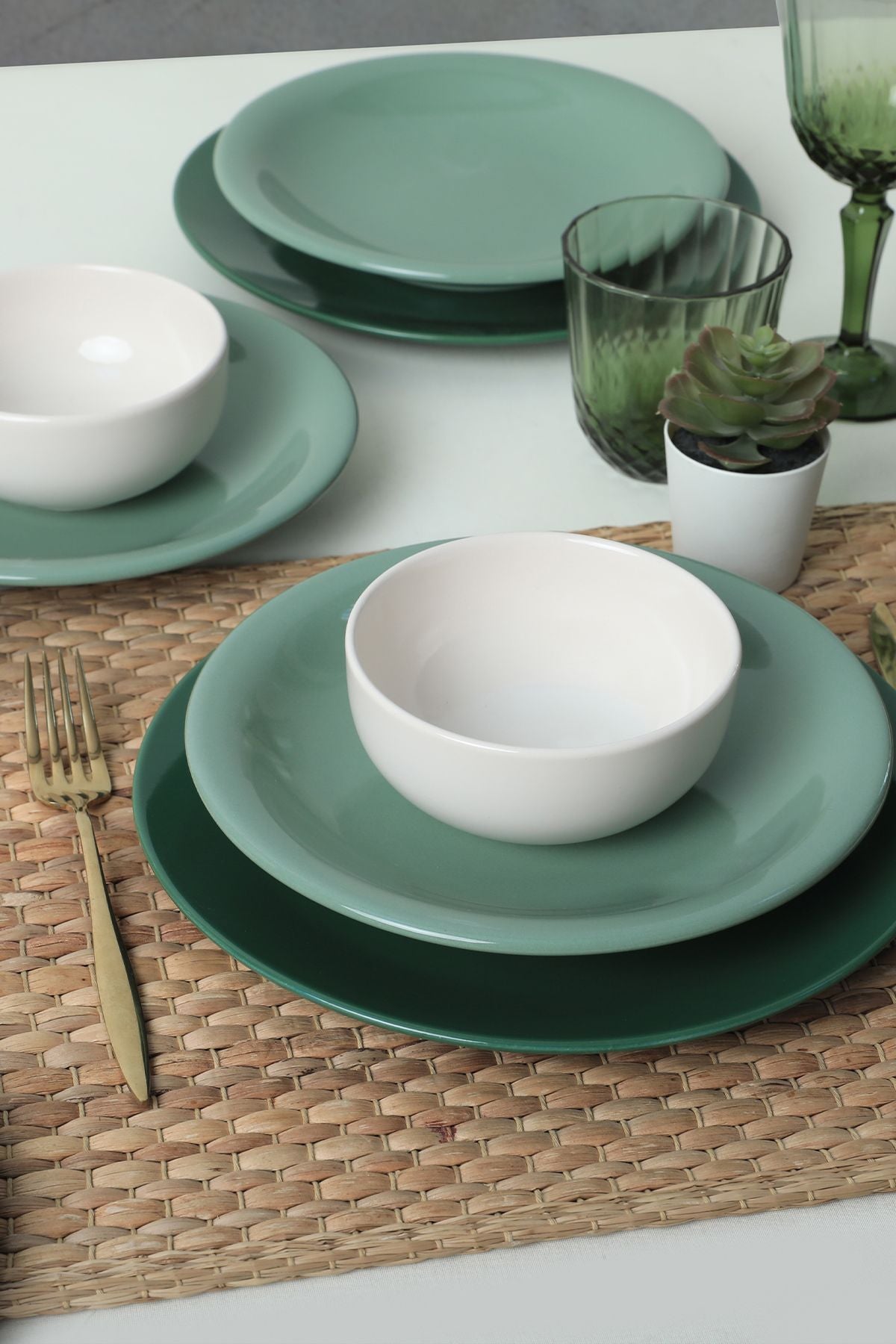 Green Mix Yemek Takımı 18 Parça 6 Kişilik 031-303-308