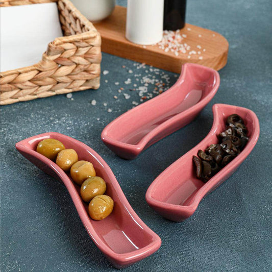 Gül Kurusu İvory Zeytinlik 3 Adet 18 Cm