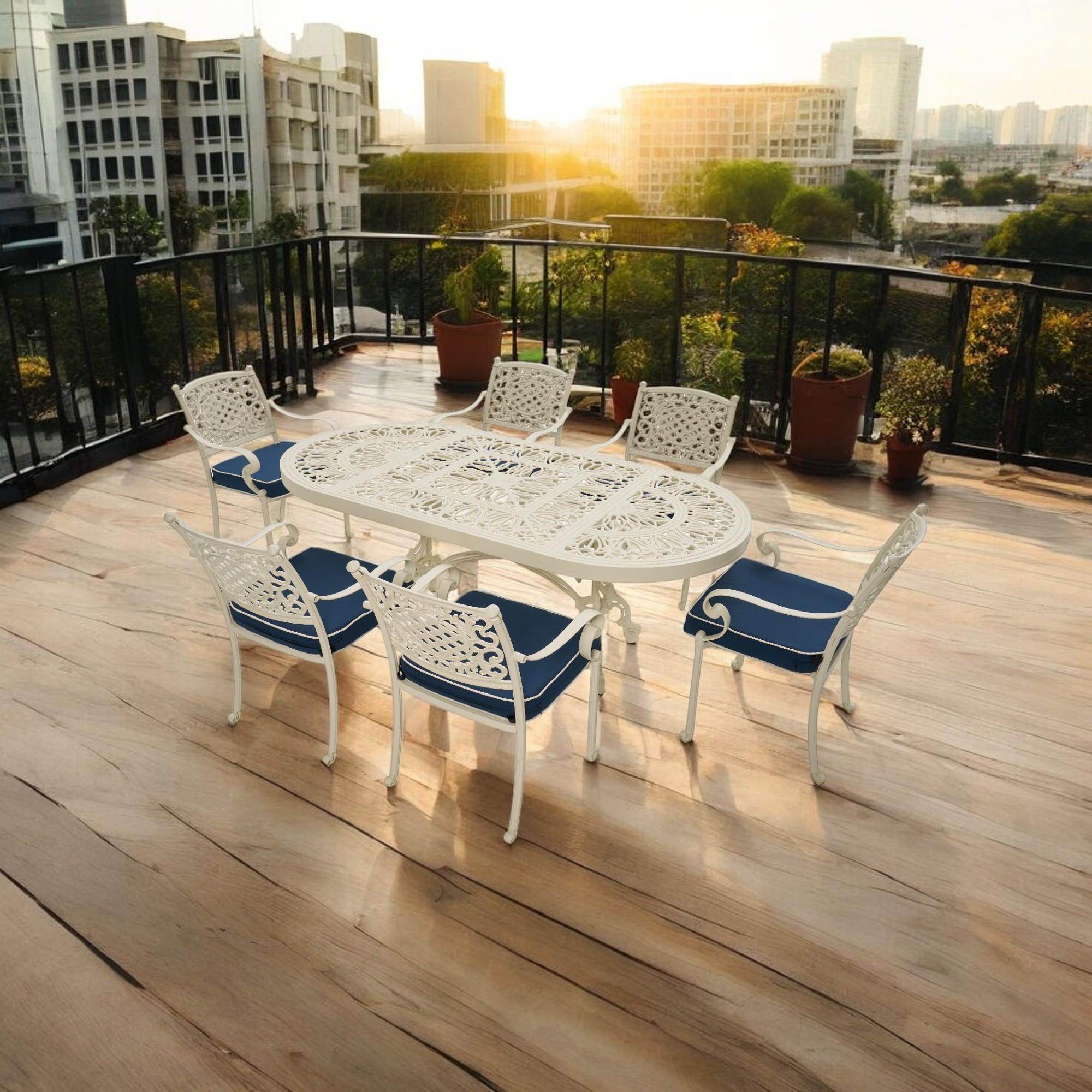 Helen 6 Kişilik Döküm Masa Takımı | Rehome