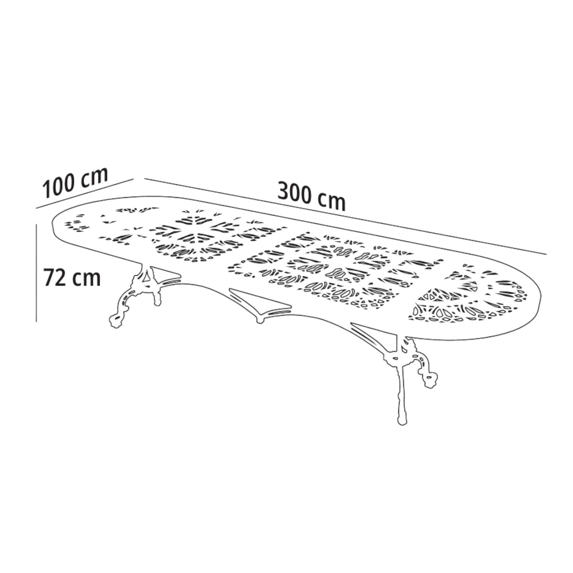 Helen 8 Kişilik Oval Döküm Bahçe Masa Takımı| Rehome
