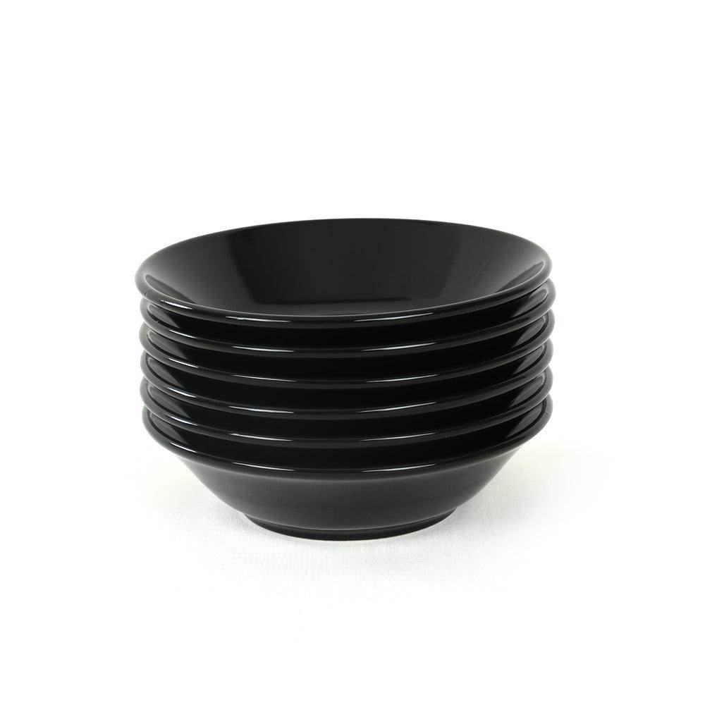 Hitit Siyah Yemek Tabağı 18 Cm 6 Adet