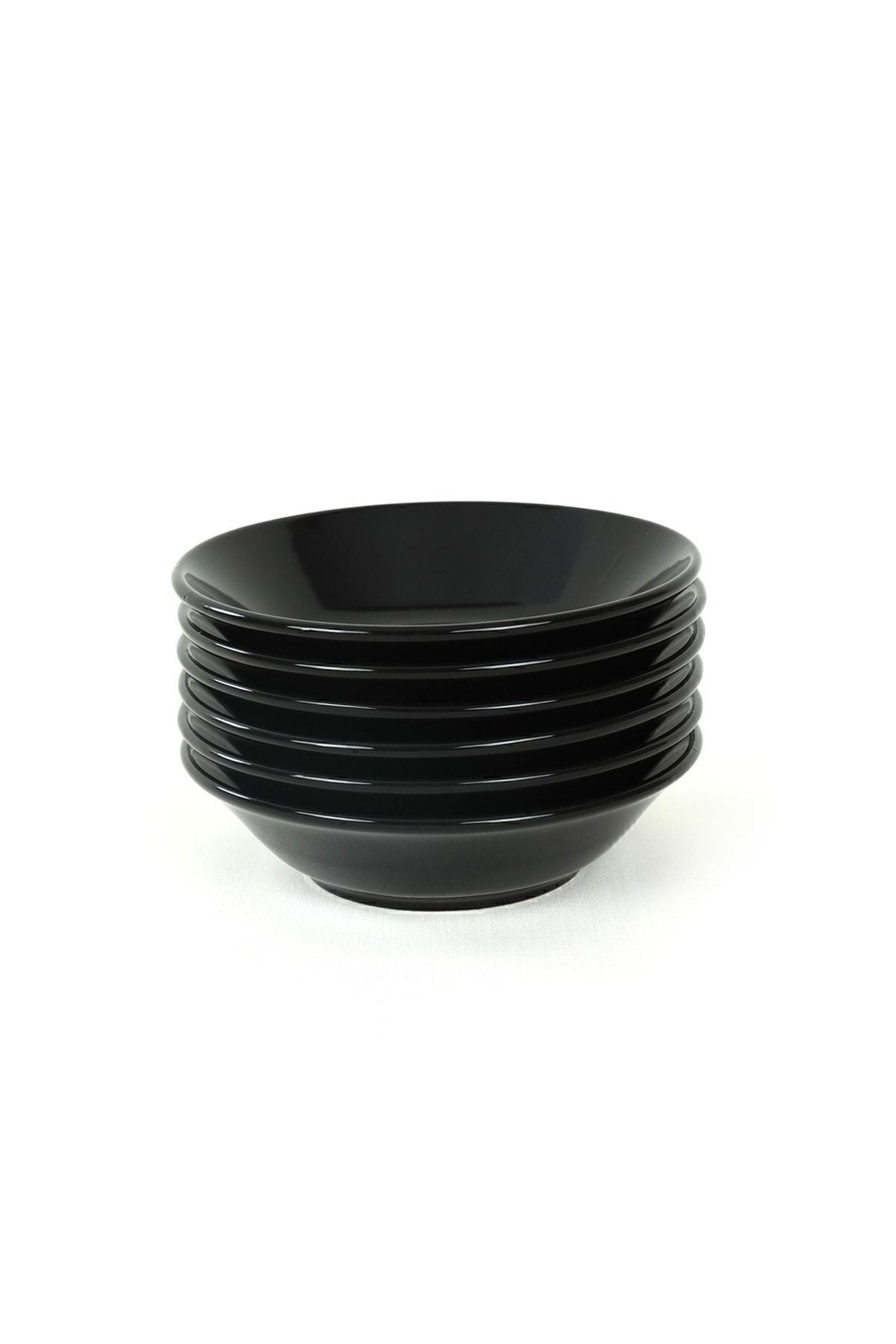 Hitit Siyah Yemek Tabağı 18 Cm 6 Adet