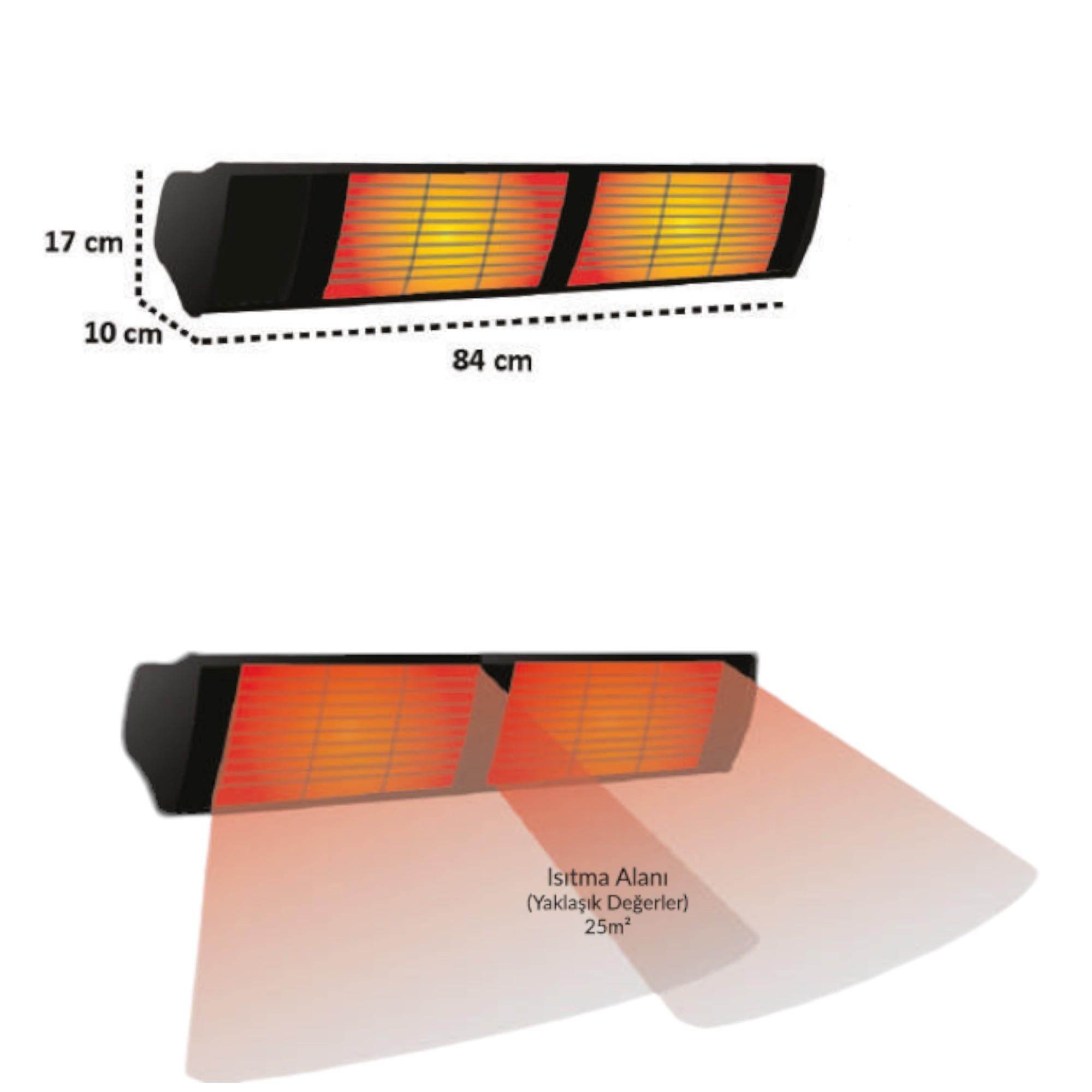 HotTable Supreme 4000 Elektrikli Dış Mekan Isıtıcı | Rehome