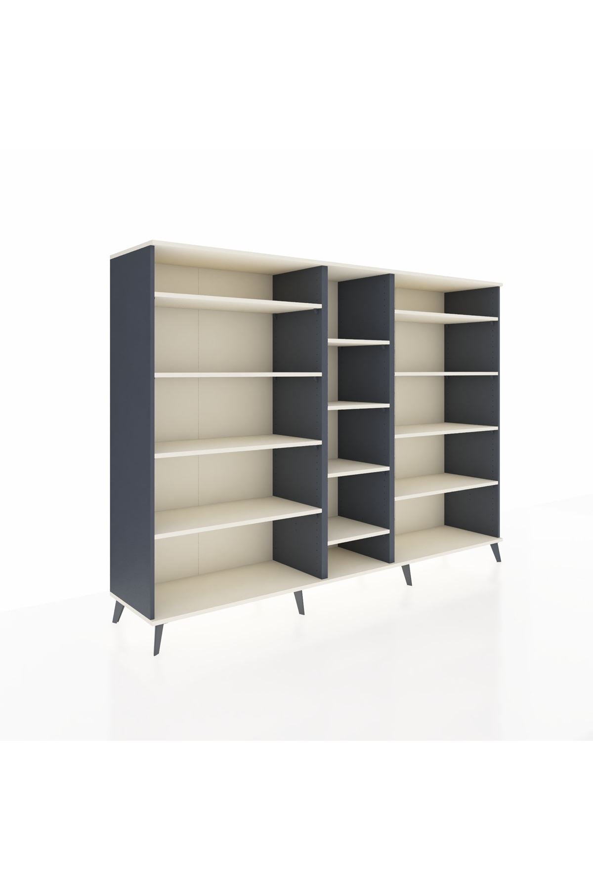 Hyperion Dolap 11 Raflı  220x44x163 Antrasit-Aytaşı