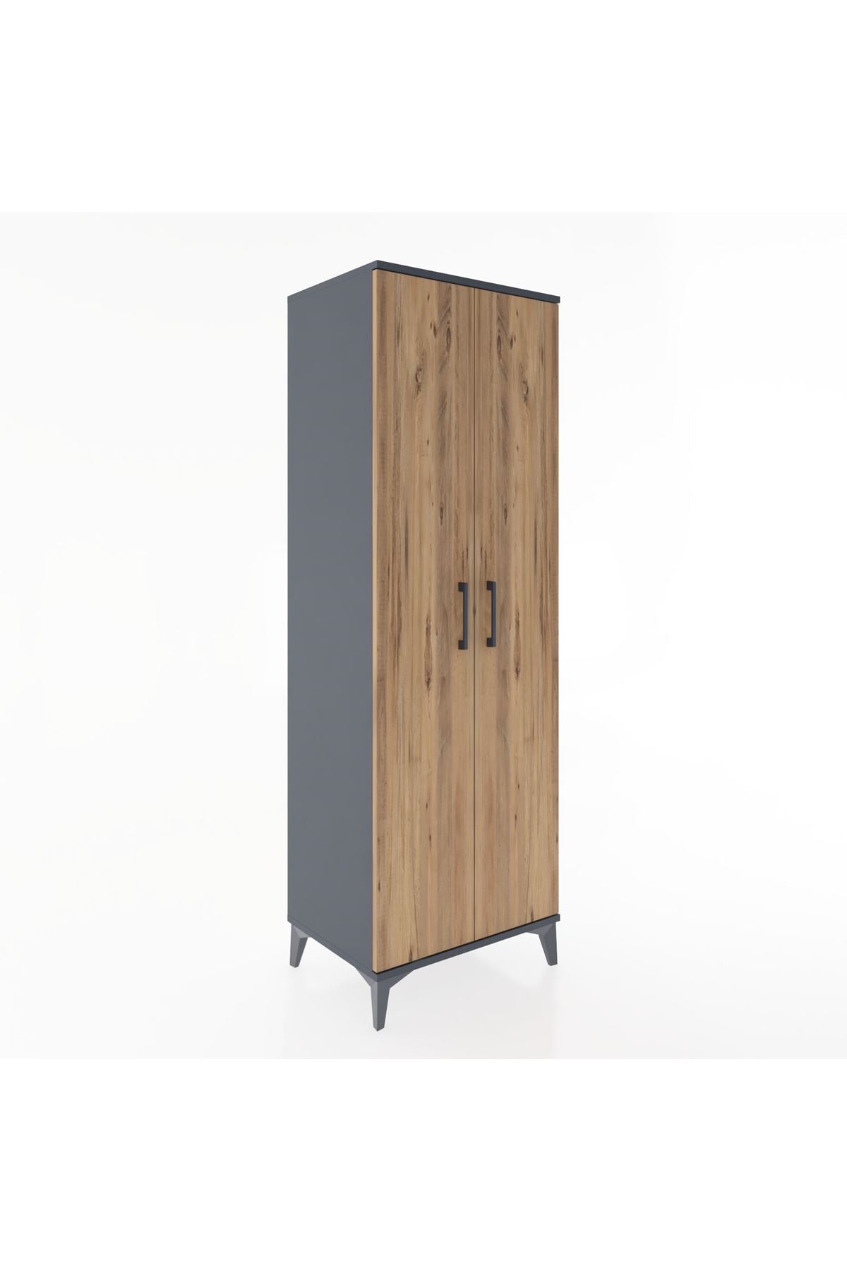 Hyperion Dolap 4 Raflı 60x44x182 Antrasit-Çam