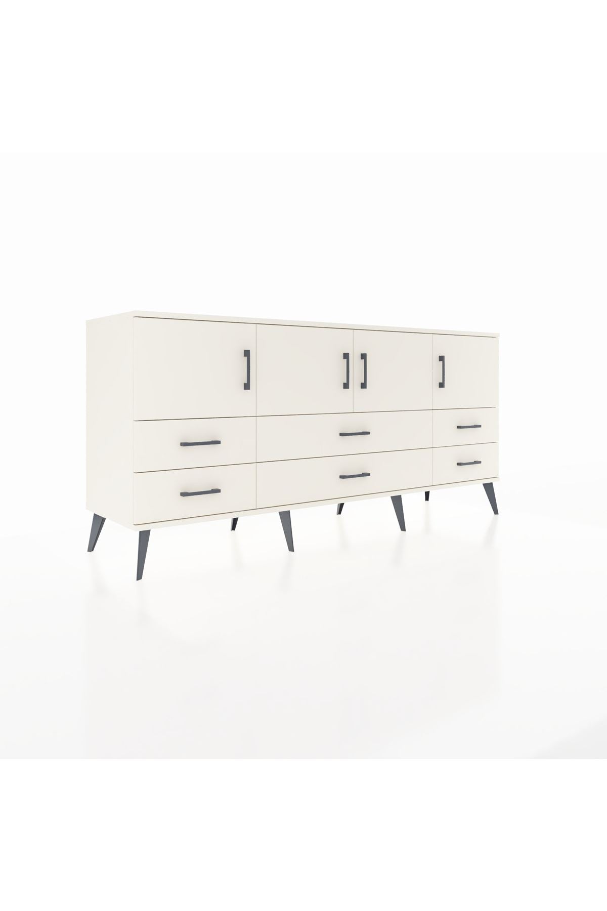 Hyperion Konsol 3 Raflı 6 Çekmeceli 4 Kapaklı 176x44x83 Aytaşı-Aytaşı