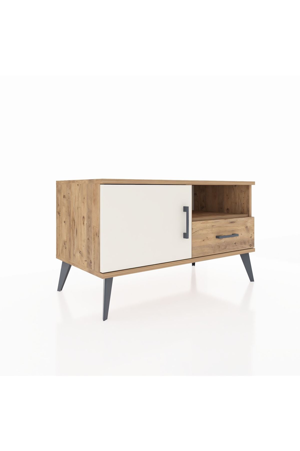 Hyperion Şifonyer 2 Raflı Tek Çekmeceli Tek Kapaklı  88x44x48 Çam-Aytaşı/Çam