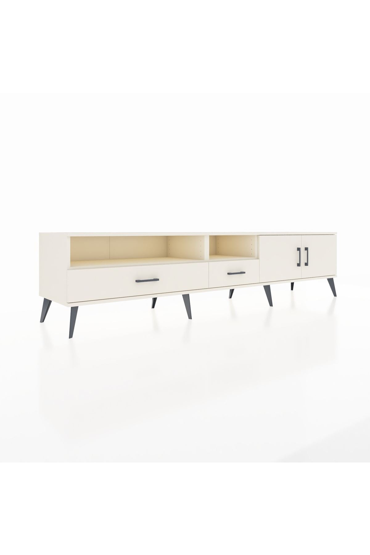 Hyperion TV Ünitesi 3 Raflı 2 Çekmeceli 2 Kapaklı 220x44x51 Aytaşı-Aytaşı