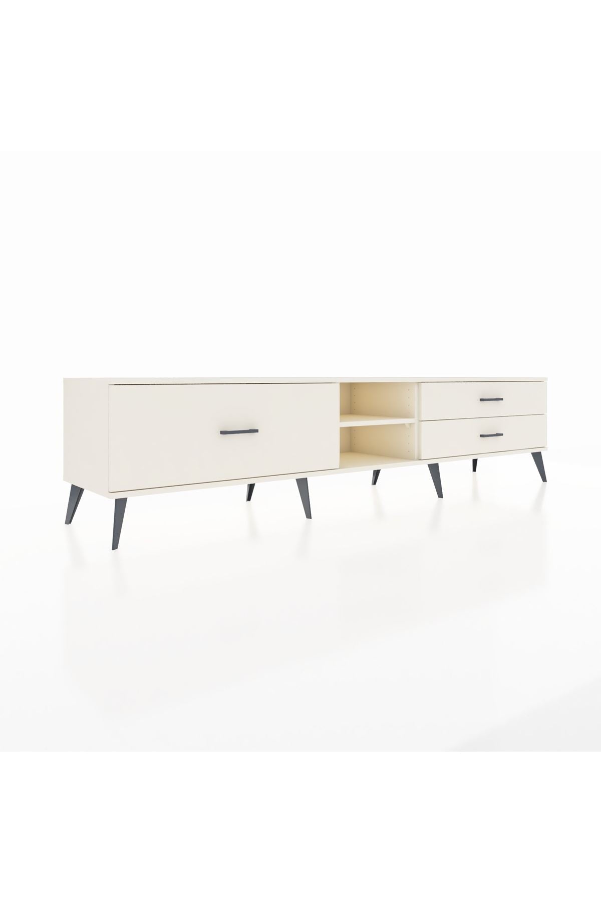 Hyperion TV Ünitesi Tek Raflı 3 Çekmeceli  220x44x51 Aytaşı-Aytaşı