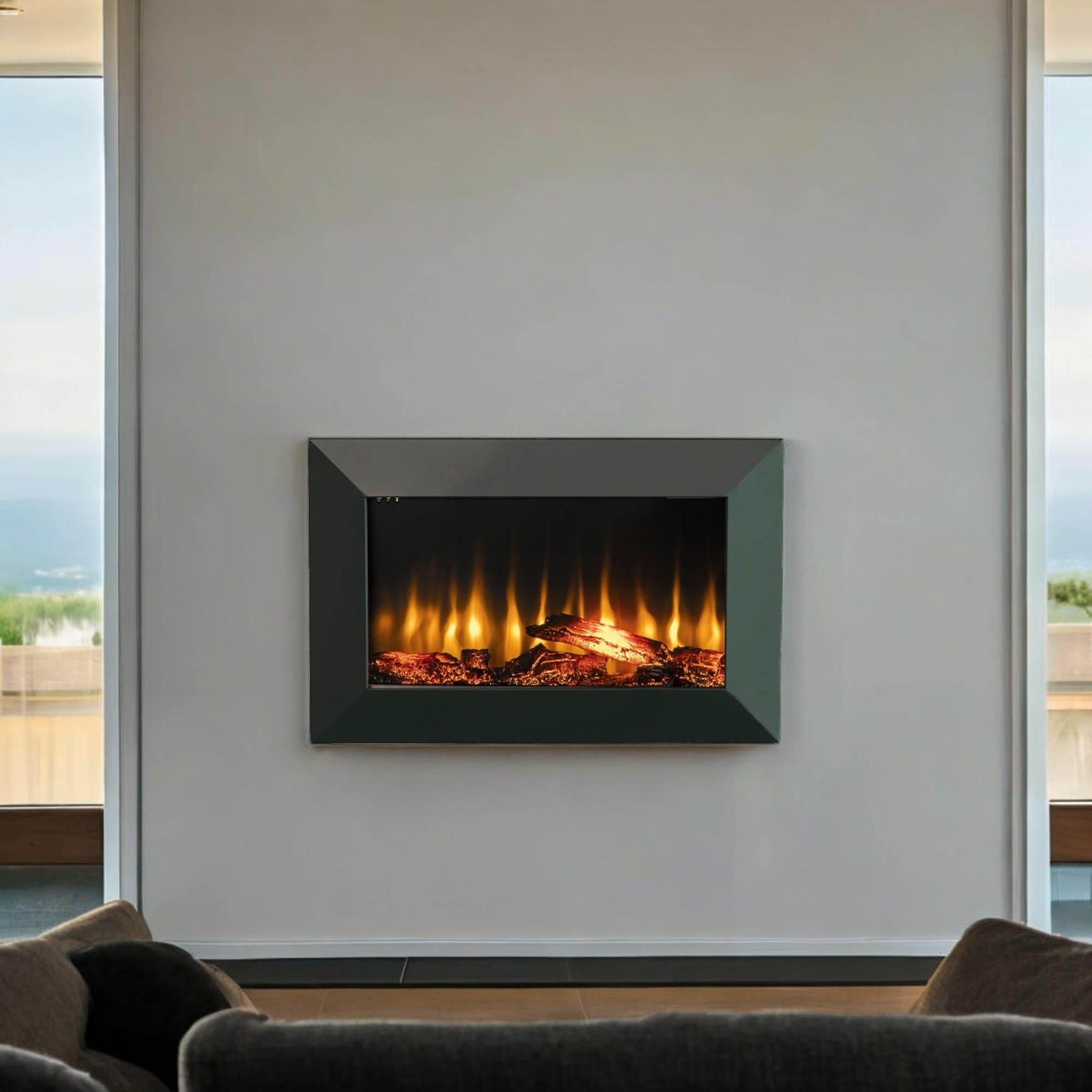 Isıtmalı Elektrikli Şömine | Kormet 80-S | 80x20x52 cm