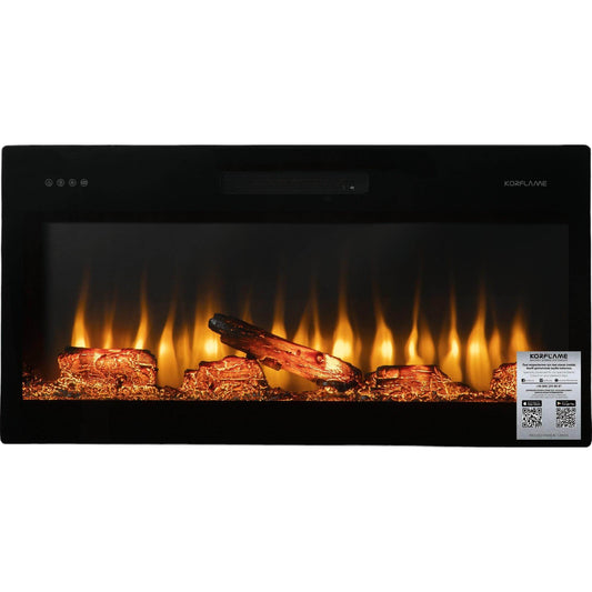 Isıtmasız Elektrikli Şömine | Korcam 100-Eko | 101x20x42 cm